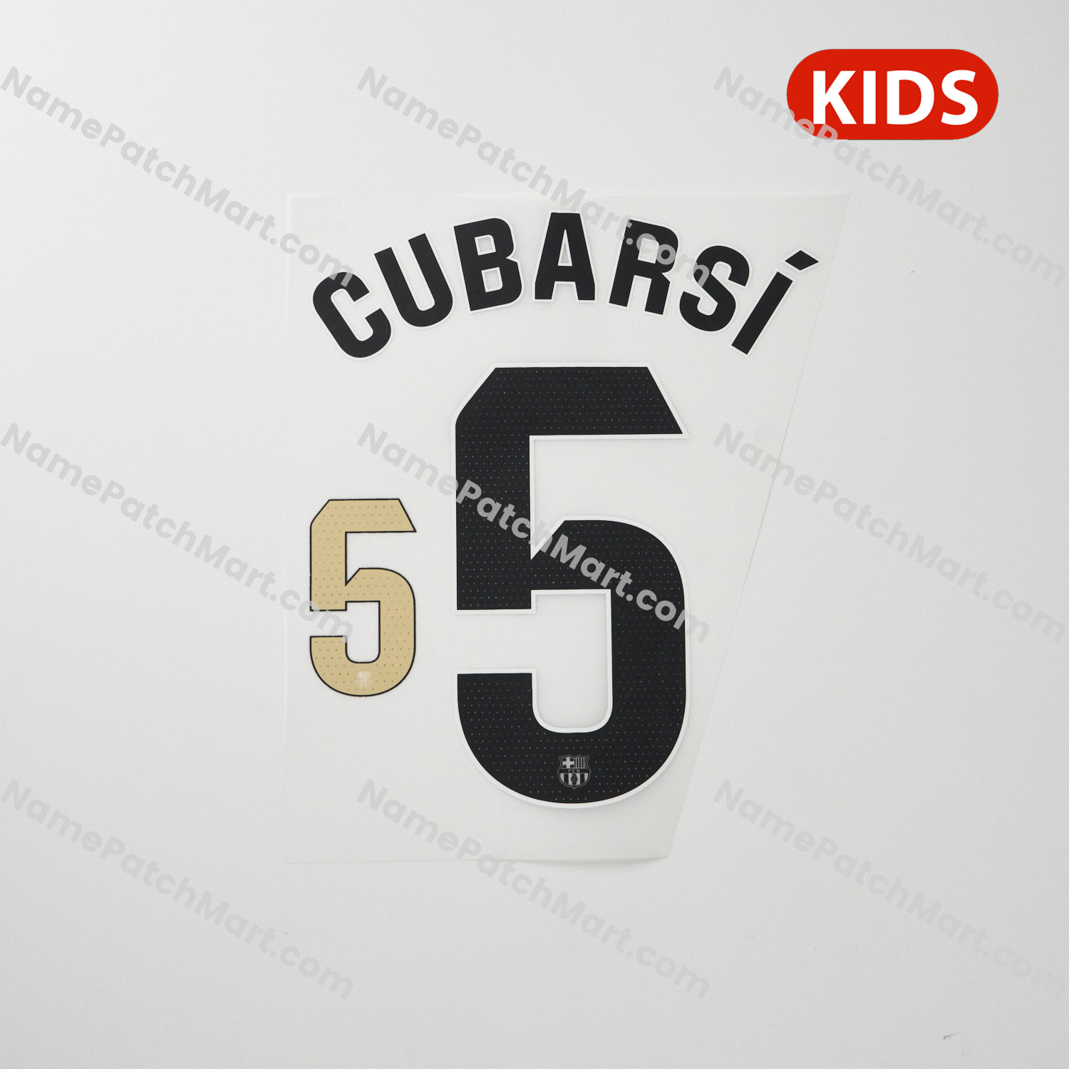 Cubarsí #5 (La Liga) - Barcelona 25-26 Away KIDS  | Name Number Set - NamePatchMart.COM