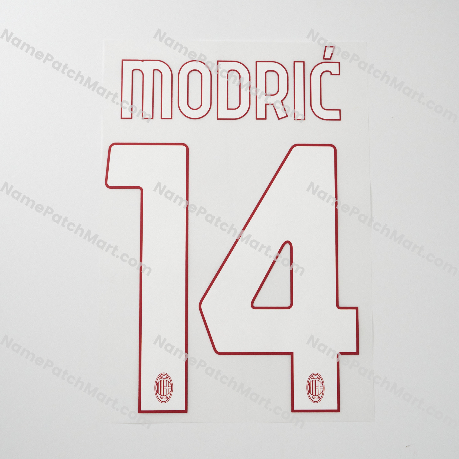 Modrić #14 - AC Milan 25-26 Home  | Name Number Set - NamePatchMart.COM