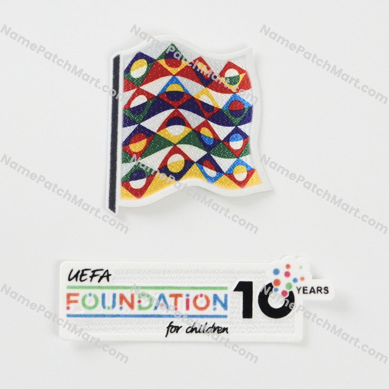 2025-26 UEFA Nations League + Foundation 10th Anniversary Patch Set  | Name Number Set - NamePatchMart.COM