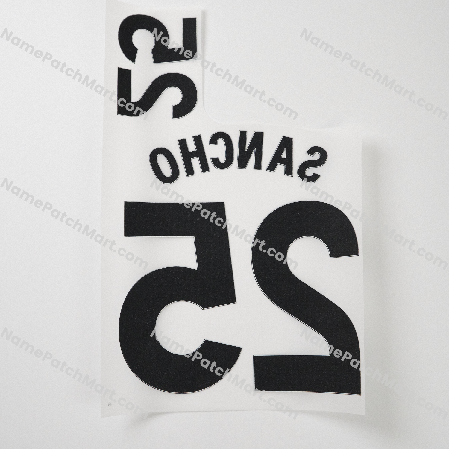 KIDS Sancho #25 (Premier League) - Manchester United 25-26 Home  | Name Number Set - NamePatchMart.COM