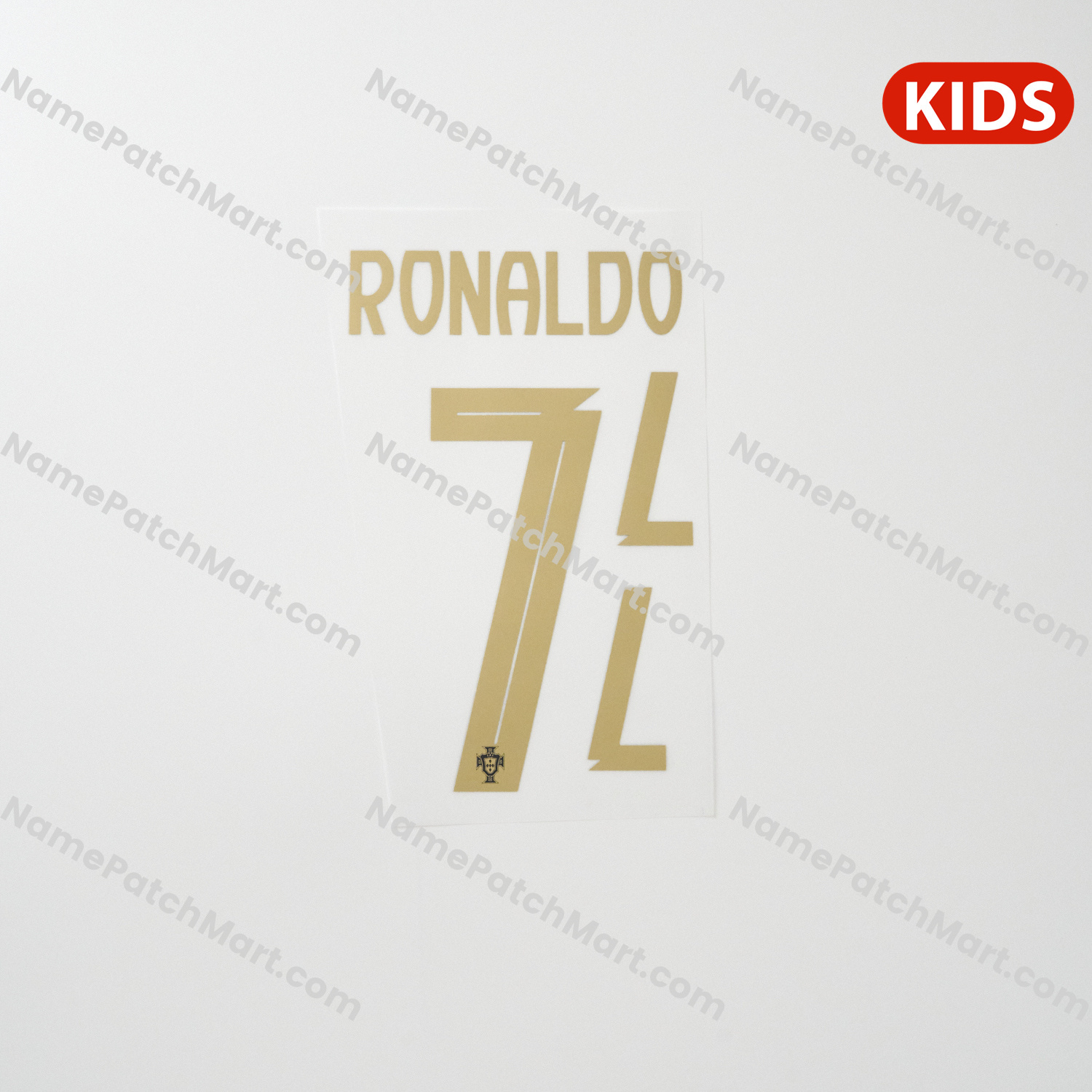 Cristiano Ronaldo #7 (Special Edition) - Portugal 26-27 Speical Edition KIDS  | Name Number Set - NamePatchMart.COM