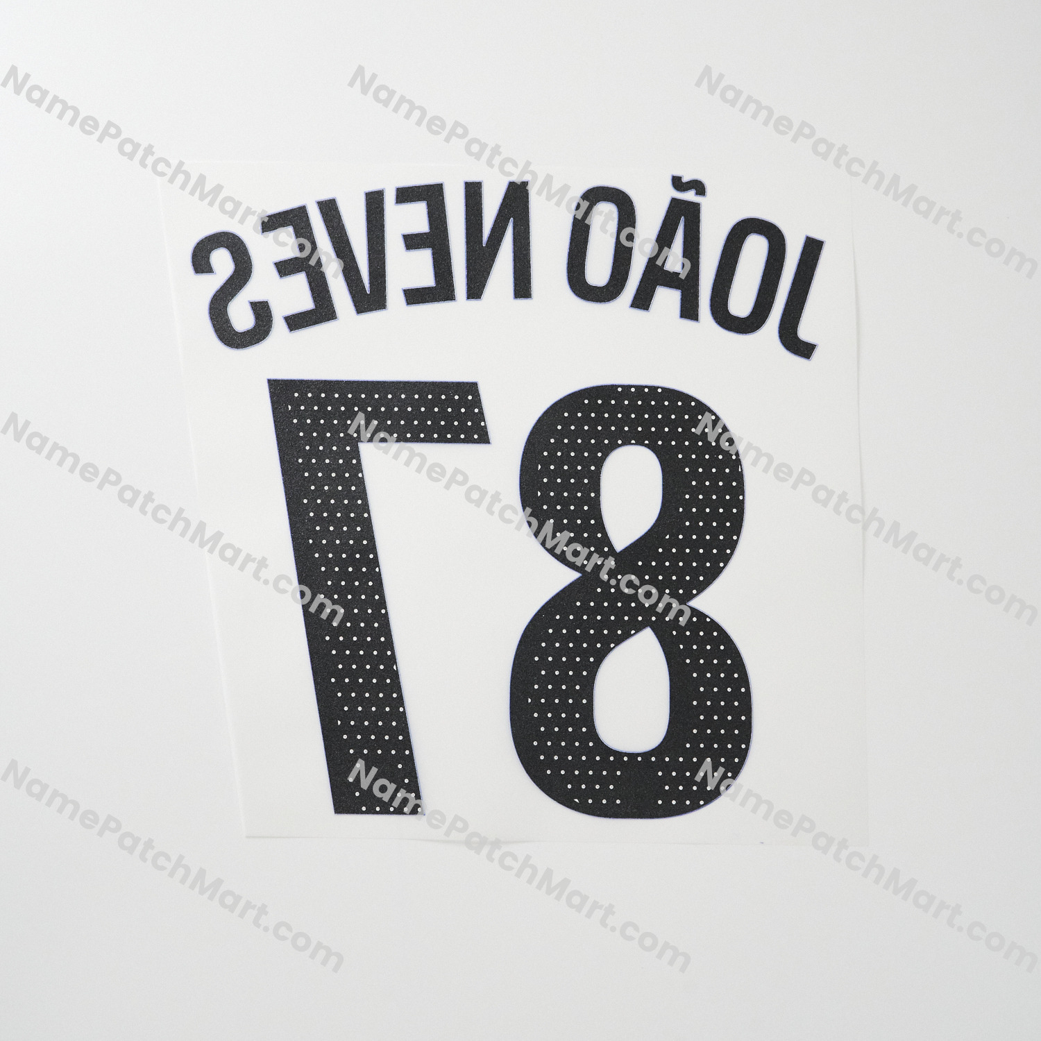 João Neves #87 (Champions League) - Paris Saint-Germain PSG 25-26 Third  | Name Number Set - NamePatchMart.COM