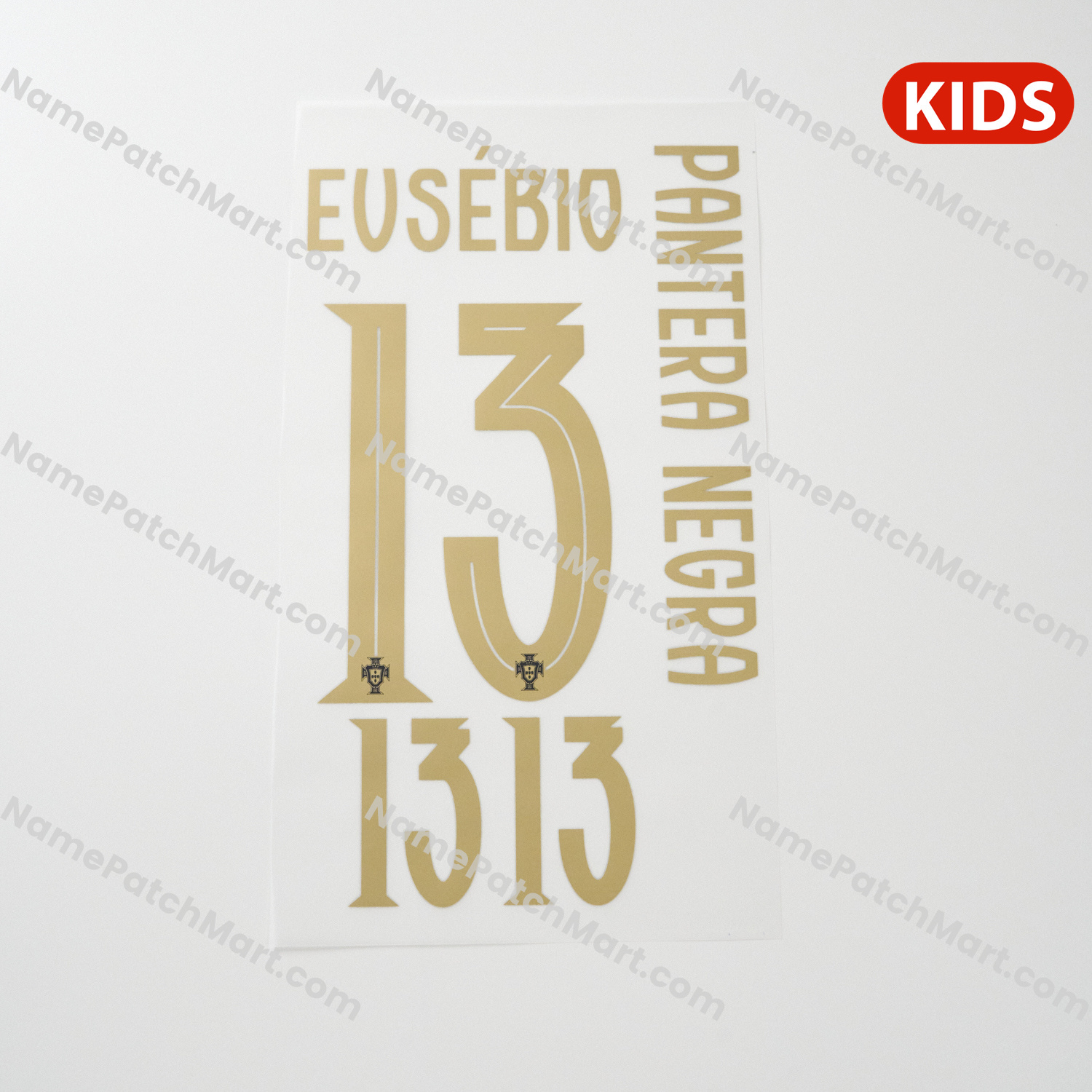 Eusébio #13 (Special Edition) - Portugal 26-27 Speical Edition KIDS  | Name Number Set - NamePatchMart.COM
