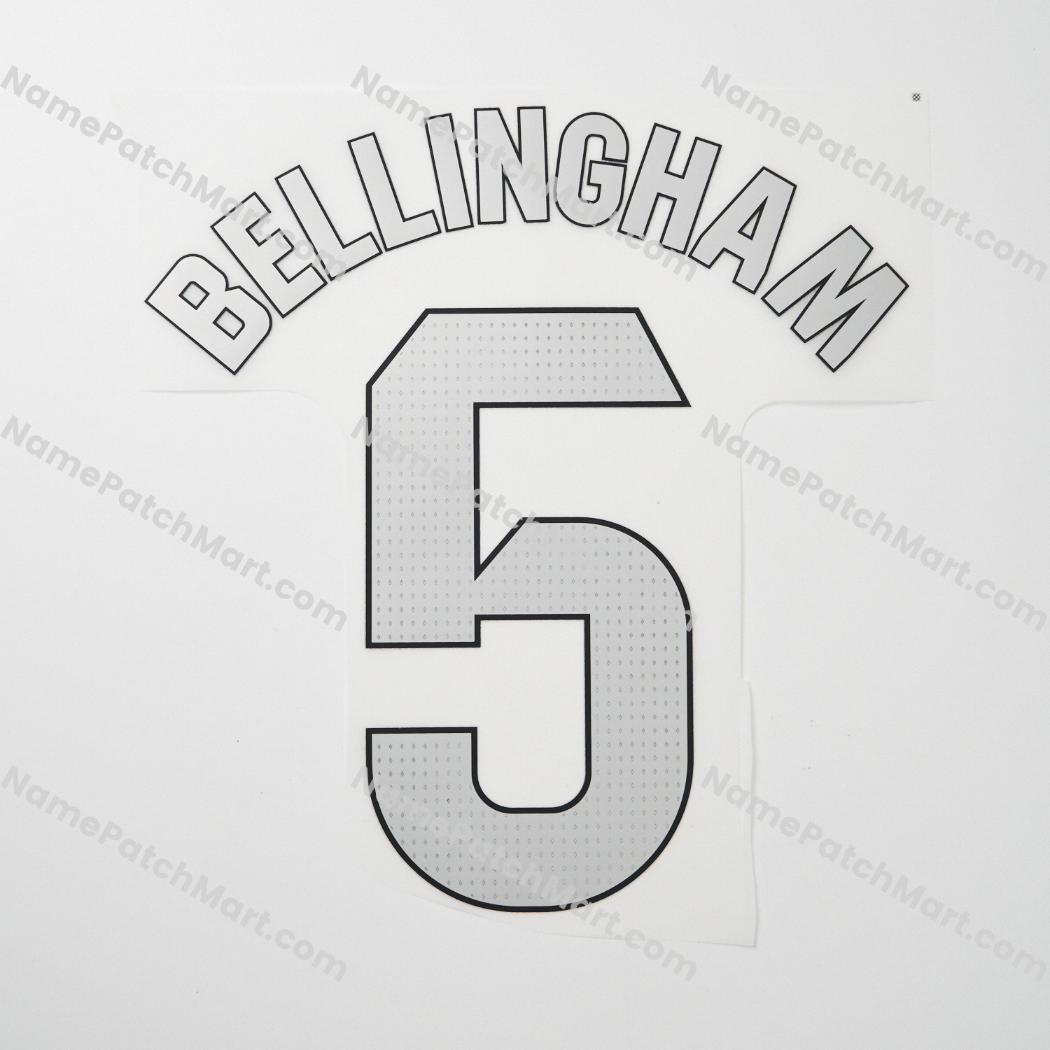 Bellingham #5 (La Liga) - Real Madrid 25-26 Away  | Name Number Set - NamePatchMart.COM