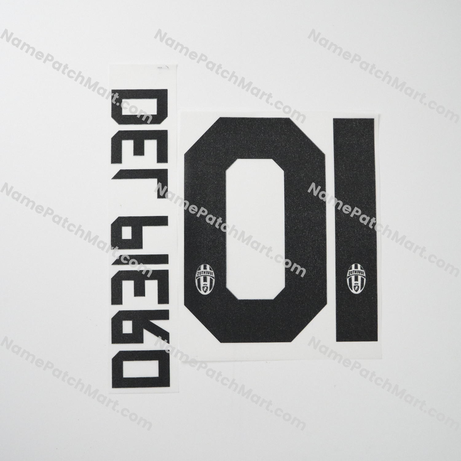 Del Piero #10 - Juventus 2011-12 Away  | Name Number Set - NamePatchMart.COM