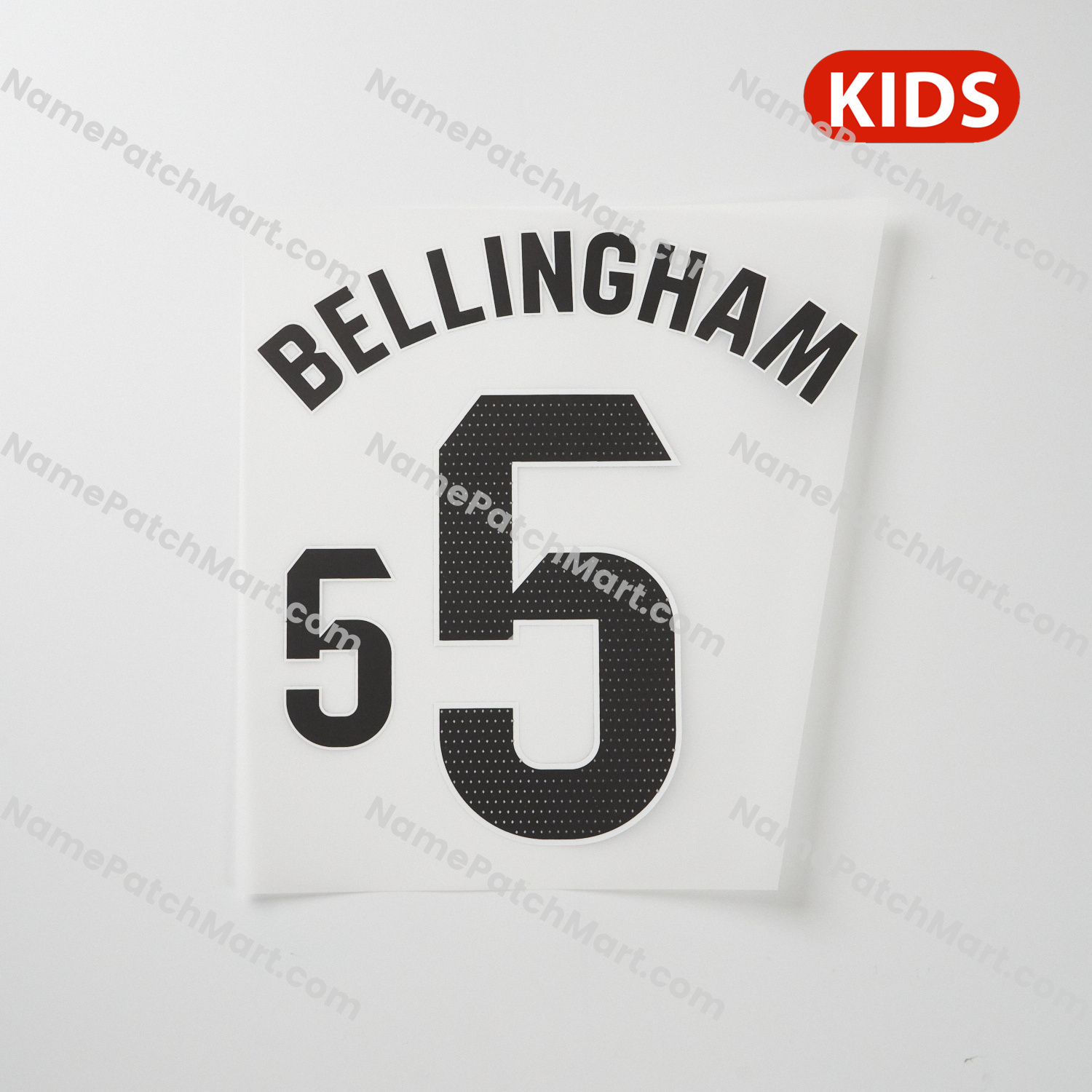 Bellingham #5 (La Liga) - Real Madrid 25-26 Home KIDS  | Name Number Set - NamePatchMart.COM