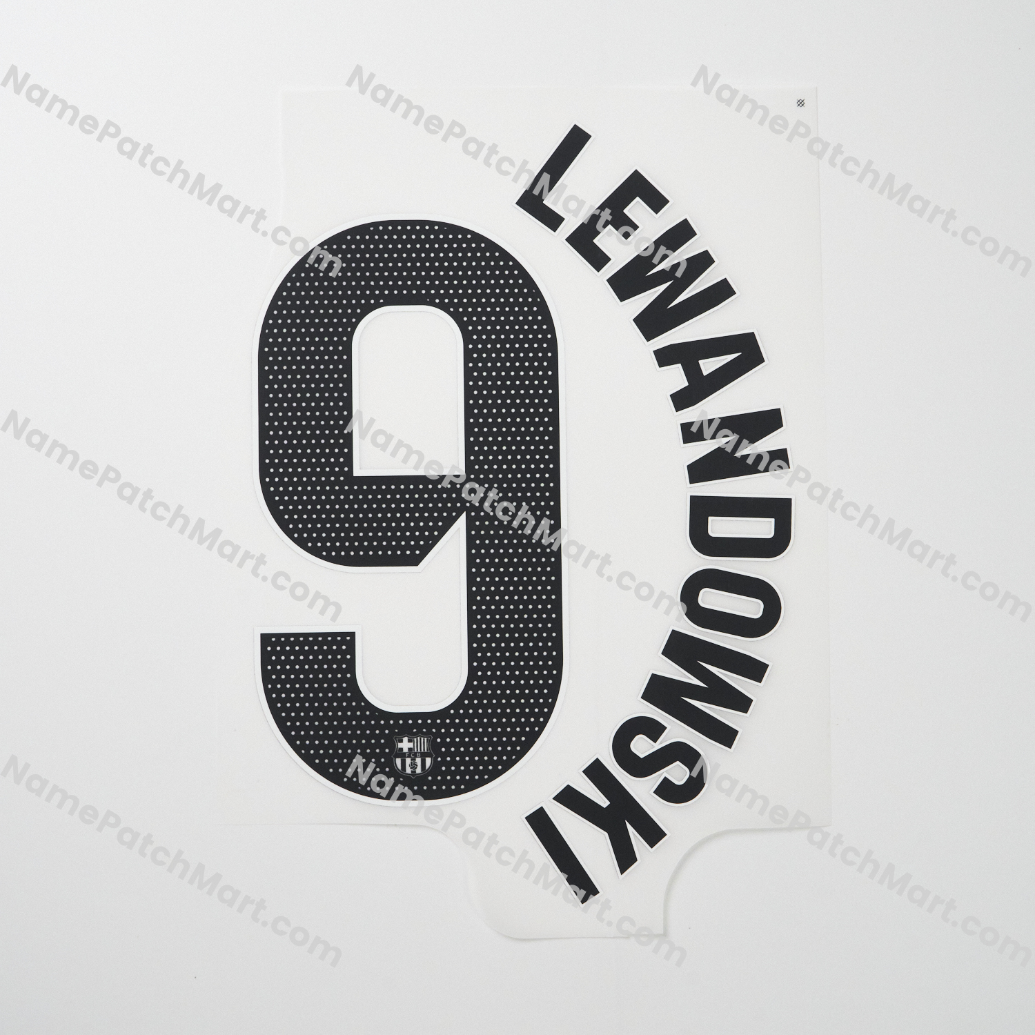 Lewandowski #9 (La Liga) - Barcelona 25-26 Away  | Name Number Set - NamePatchMart.COM