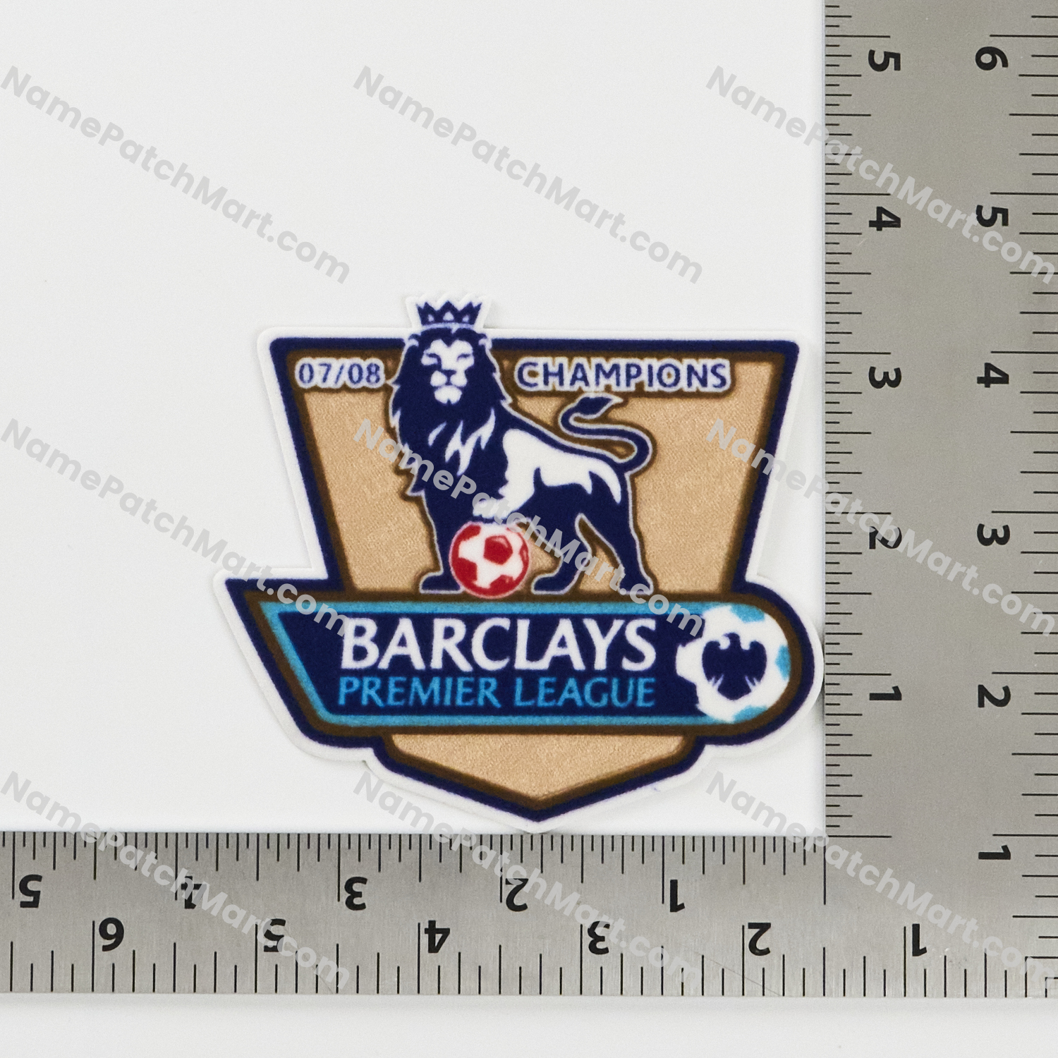 Retro 2008-09 Premier League Champions Patch (2007-08 Winner)  | Name Number Set - NamePatchMart.COM