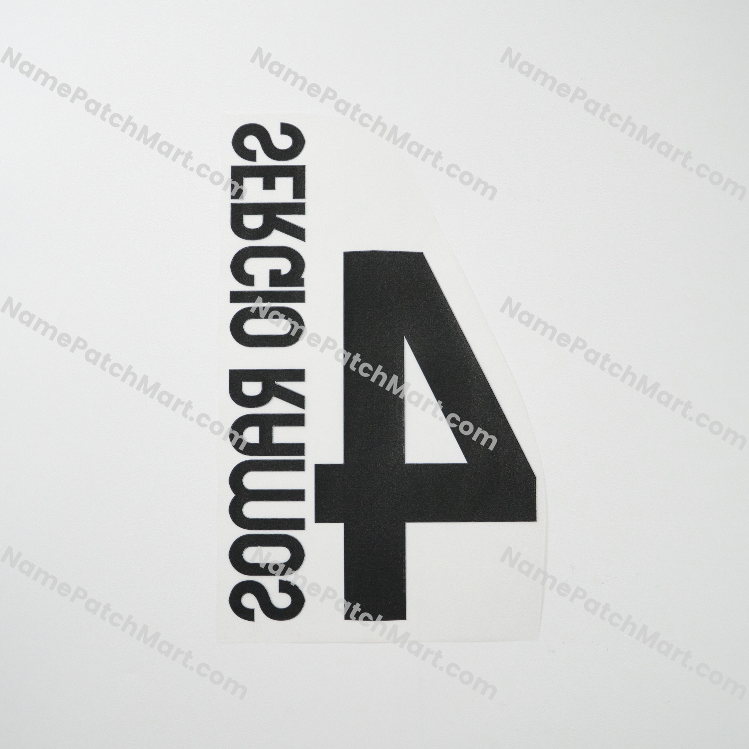 Sergio Ramos #4 - Real Madrid 2012-13 Home  | Name Number Set - NamePatchMart.COM