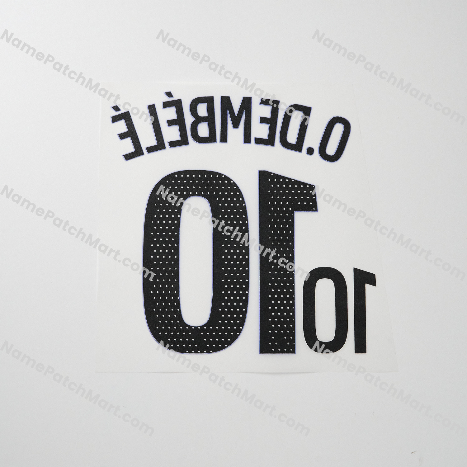 O. Dembélé #10 (Ligue 1) - Paris Saint-Germain PSG25-26Third KIDS  | Name Number Set - NamePatchMart.COM