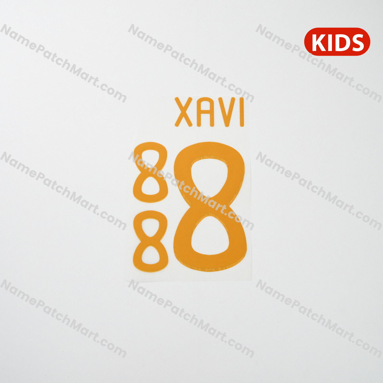 KIDS Xavi #8 - Spain 2010 Home  | Name Number Set - NamePatchMart.COM