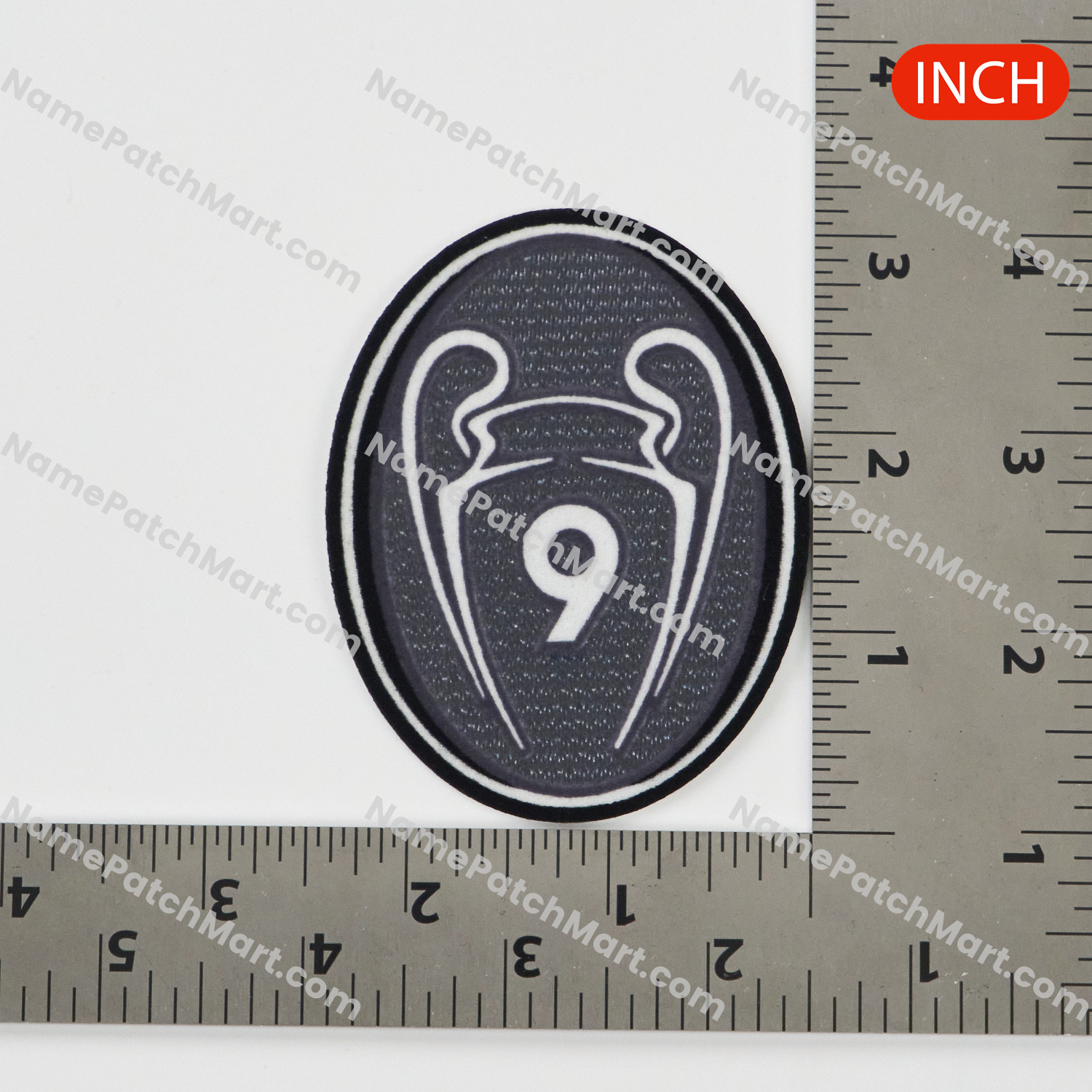 2013-14 Badge of Honour BOH 9 Winner Trophy Patch UEFA Champions League  | Name Number Set - NamePatchMart.COM