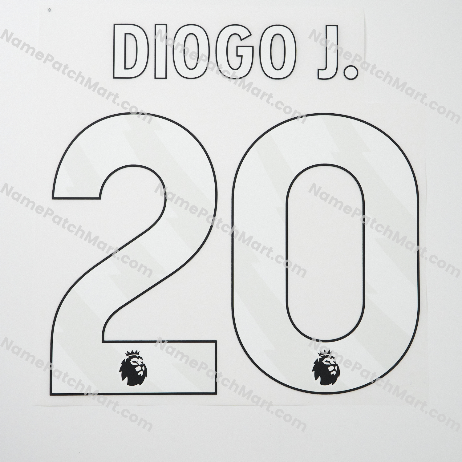Diogo J. #20 (Premier League) - Liverpool 25-26 Home  | Name Number Set - NamePatchMart.COM