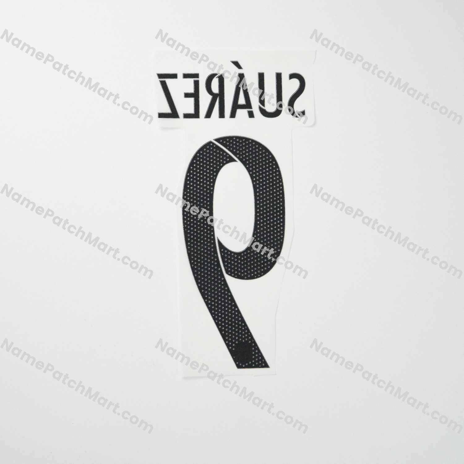 Suárez #9 - Barcelona 2015-16 Third  | Name Number Set - NamePatchMart.COM