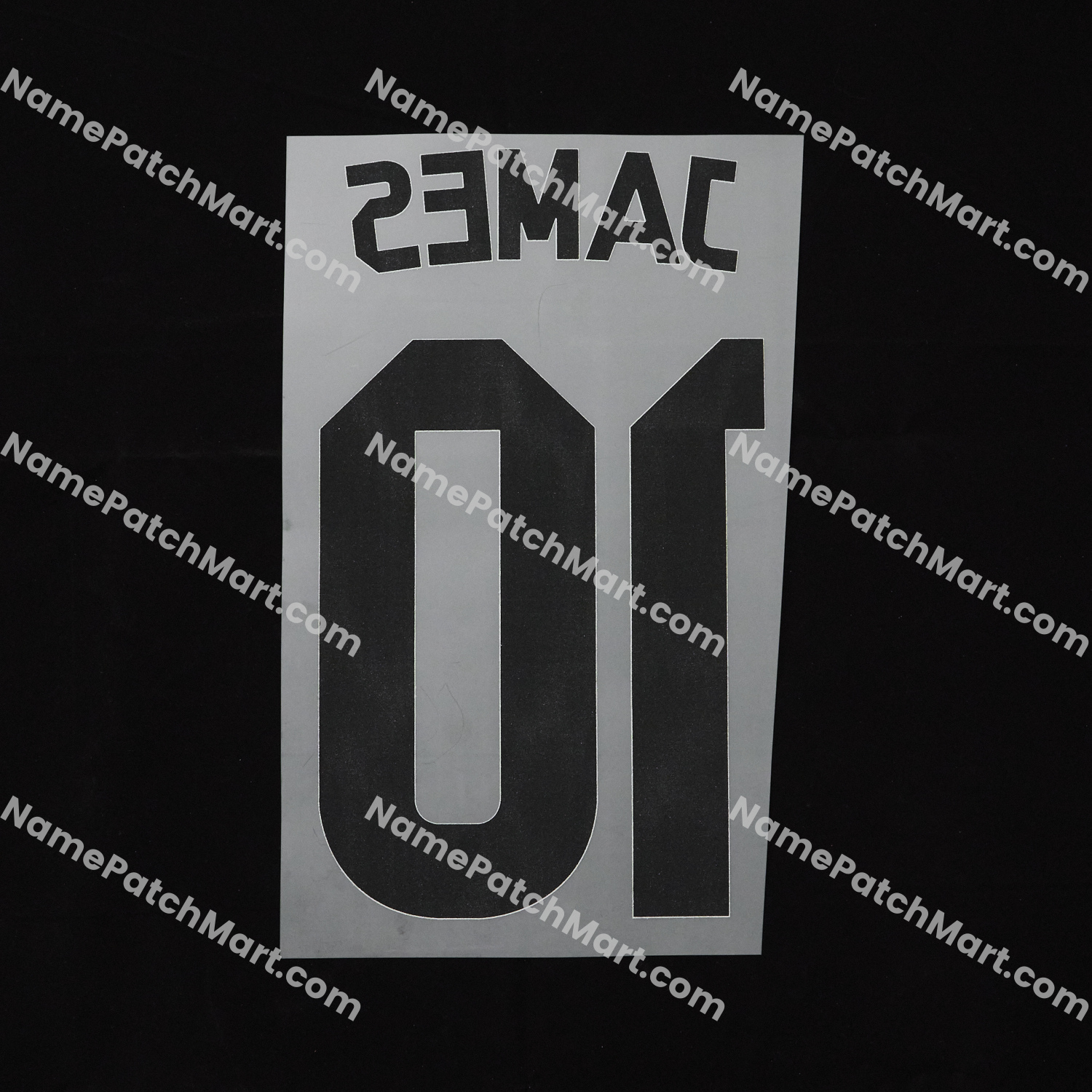 James #10 (Champions League) - Real Madrid 2014-15 Away  | Name Number Set - NamePatchMart.COM