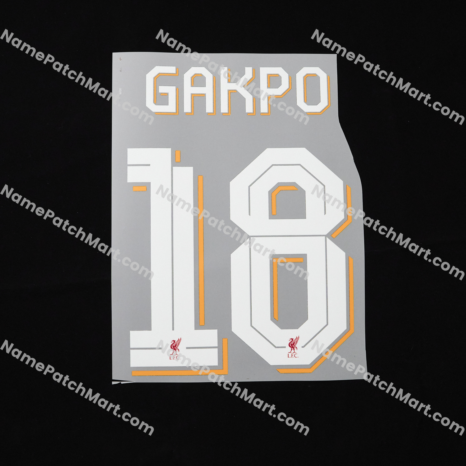 Gakpo #18 (Champions League) - Liverpool 25-26 Home  | Name Number Set - NamePatchMart.COM