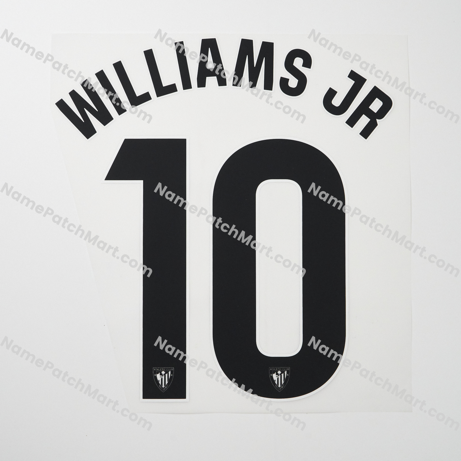Williams JR #10 (La Liga) - Athletic Bilbao 25-26 Away  | Name Number Set - NamePatchMart.COM