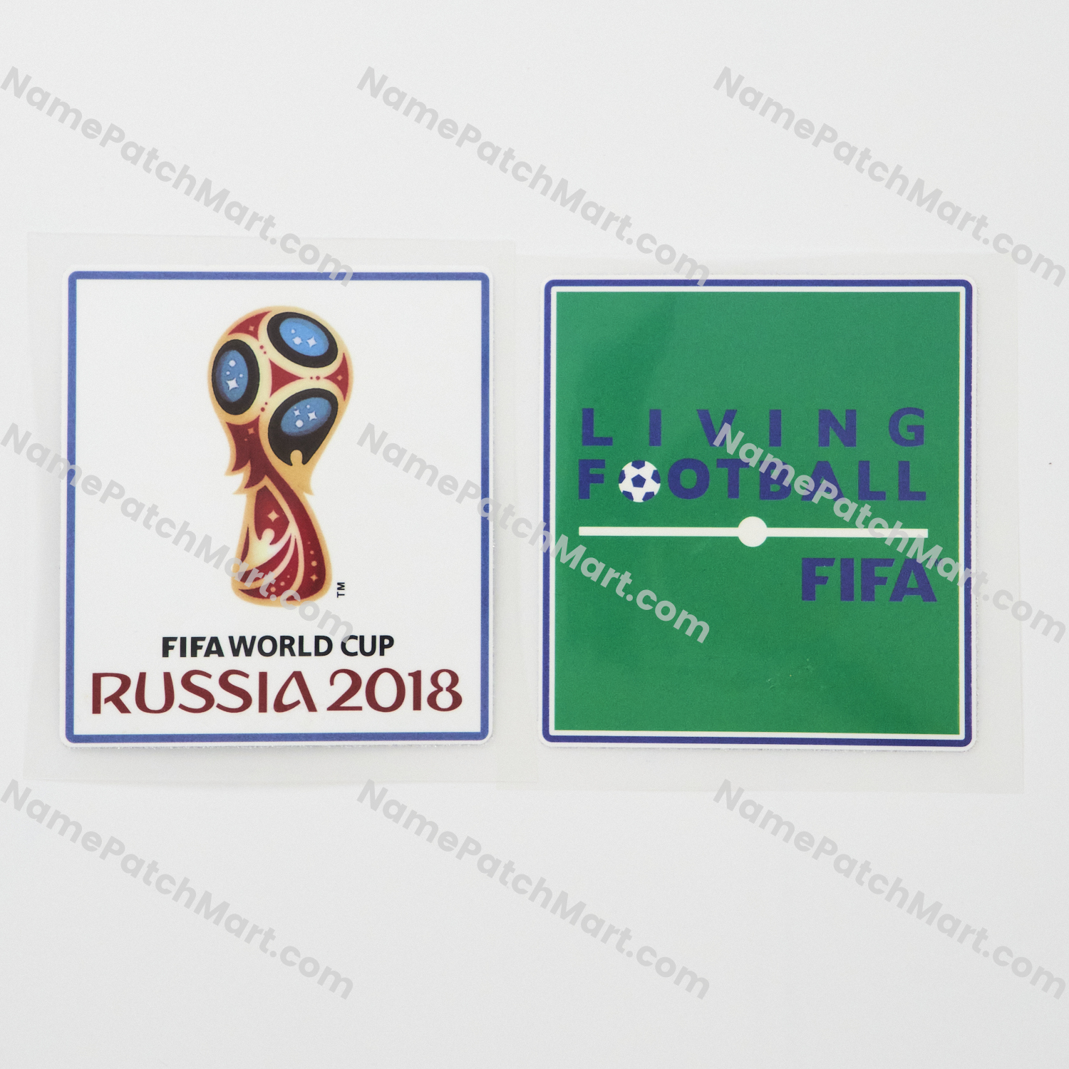 2018 World Cup + Living Football Patch Set  | Name Number Set - NamePatchMart.COM