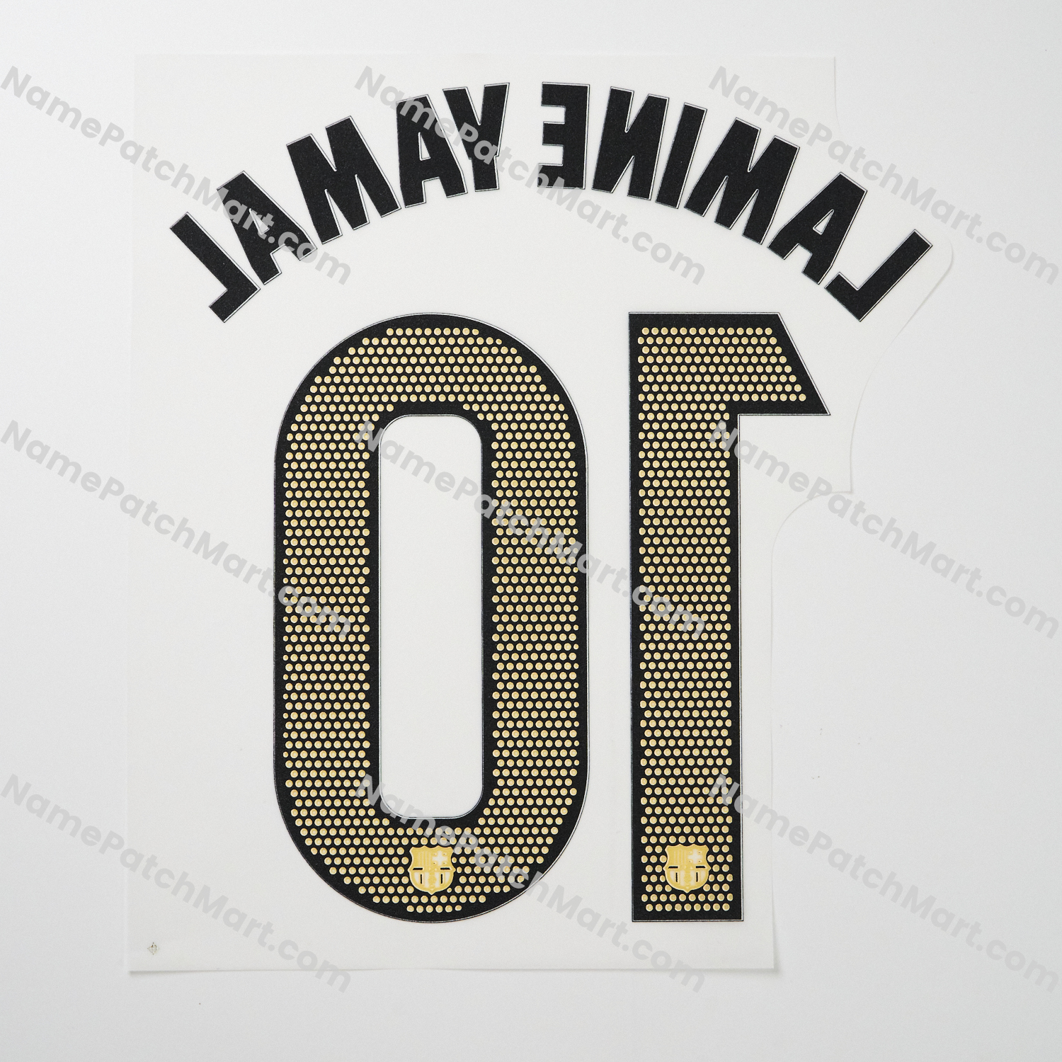Lamine Yamal #10 (La Liga) - Barcelona 25-26 Home  | Name Number Set - NamePatchMart.COM