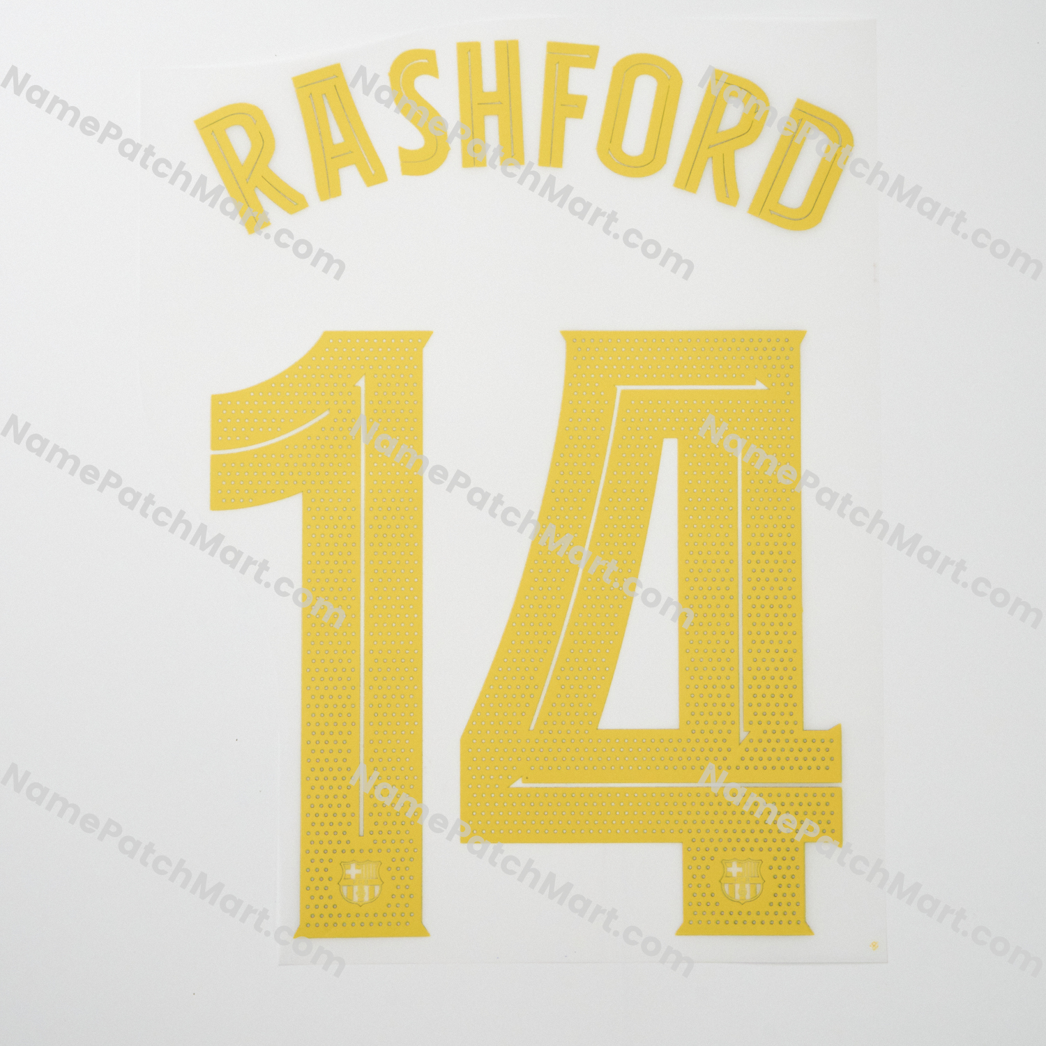 Rashford #14 (Champions League) - Barcelona 25-26 Home  | Name Number Set - NamePatchMart.COM