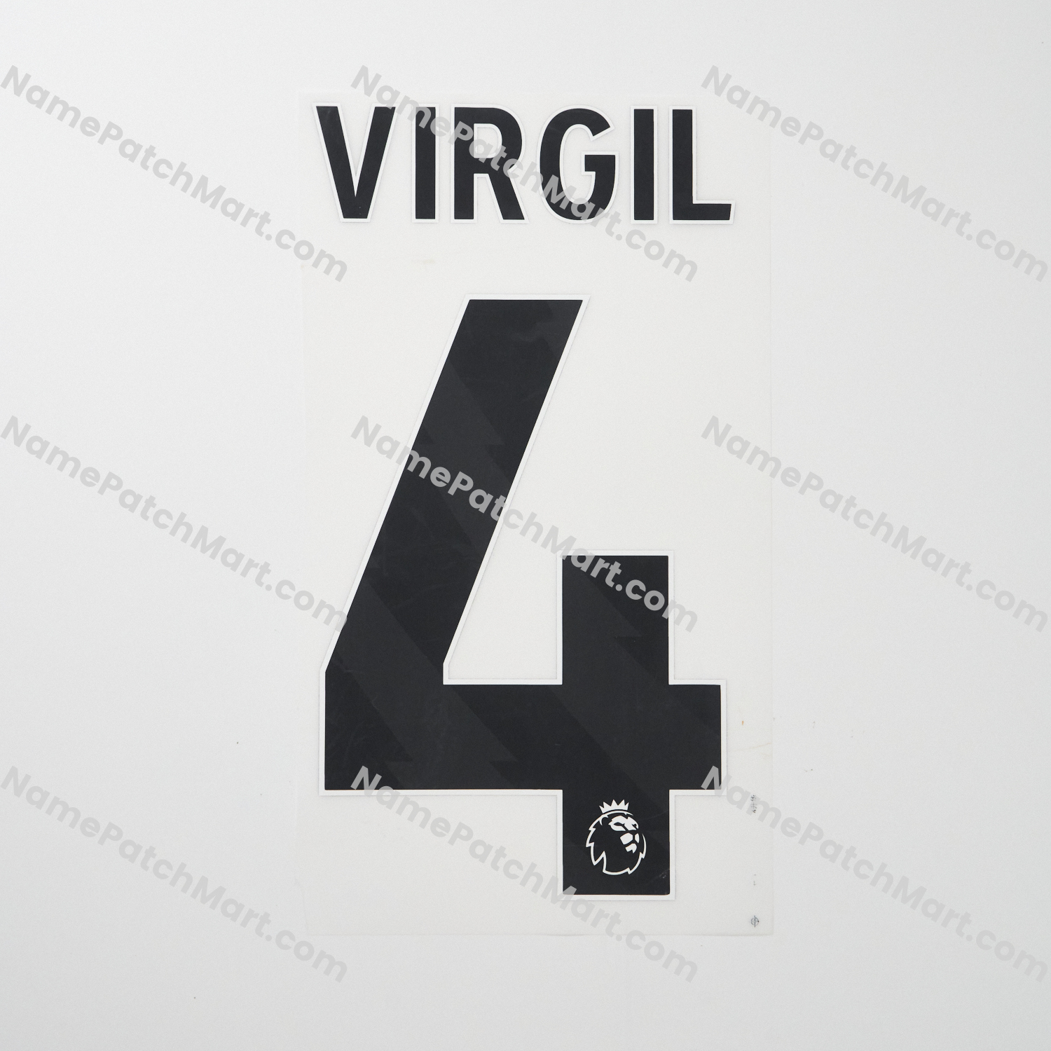 Virgil #4 (Premier League) - Liverpool 25-26 Away  | Name Number Set - NamePatchMart.COM
