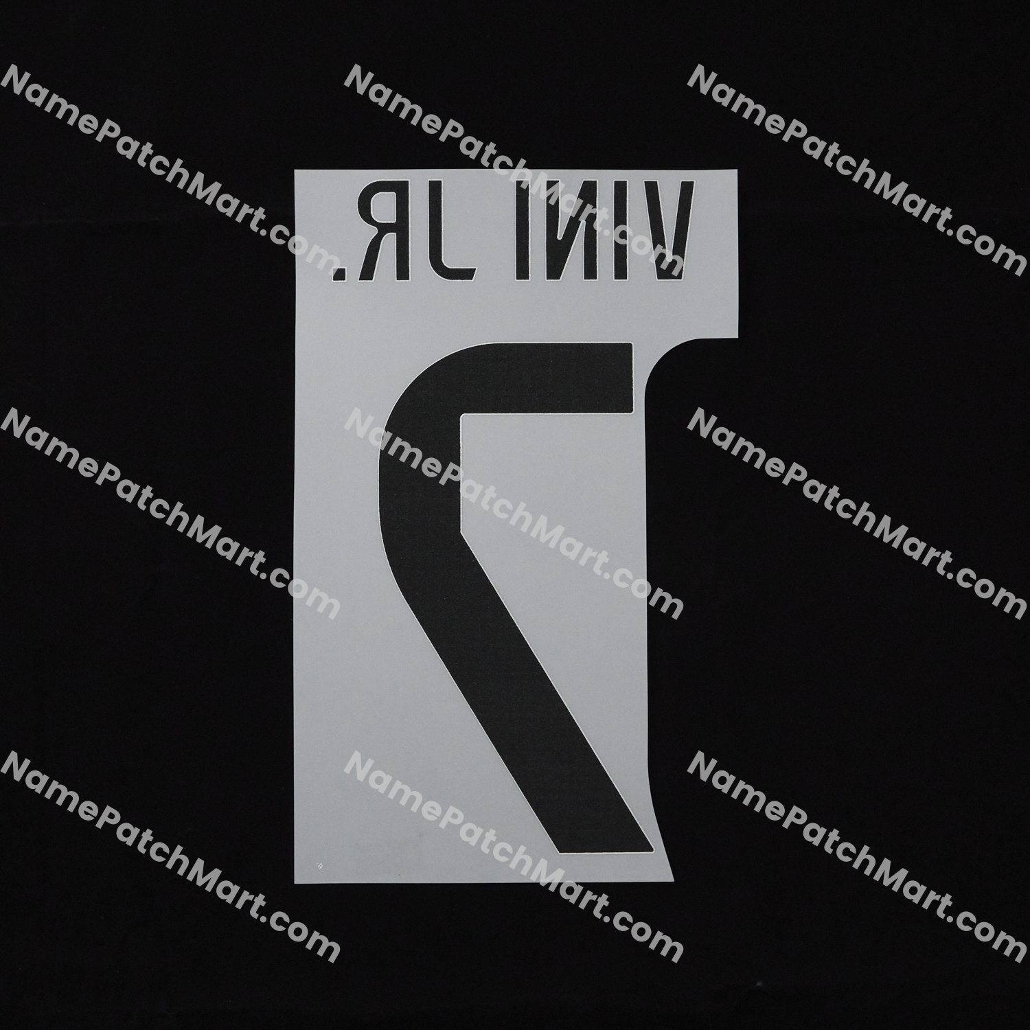 Vini Jr. #7 (Champions League) - Real Madrid 25-26 Away  | Name Number Set - NamePatchMart.COM