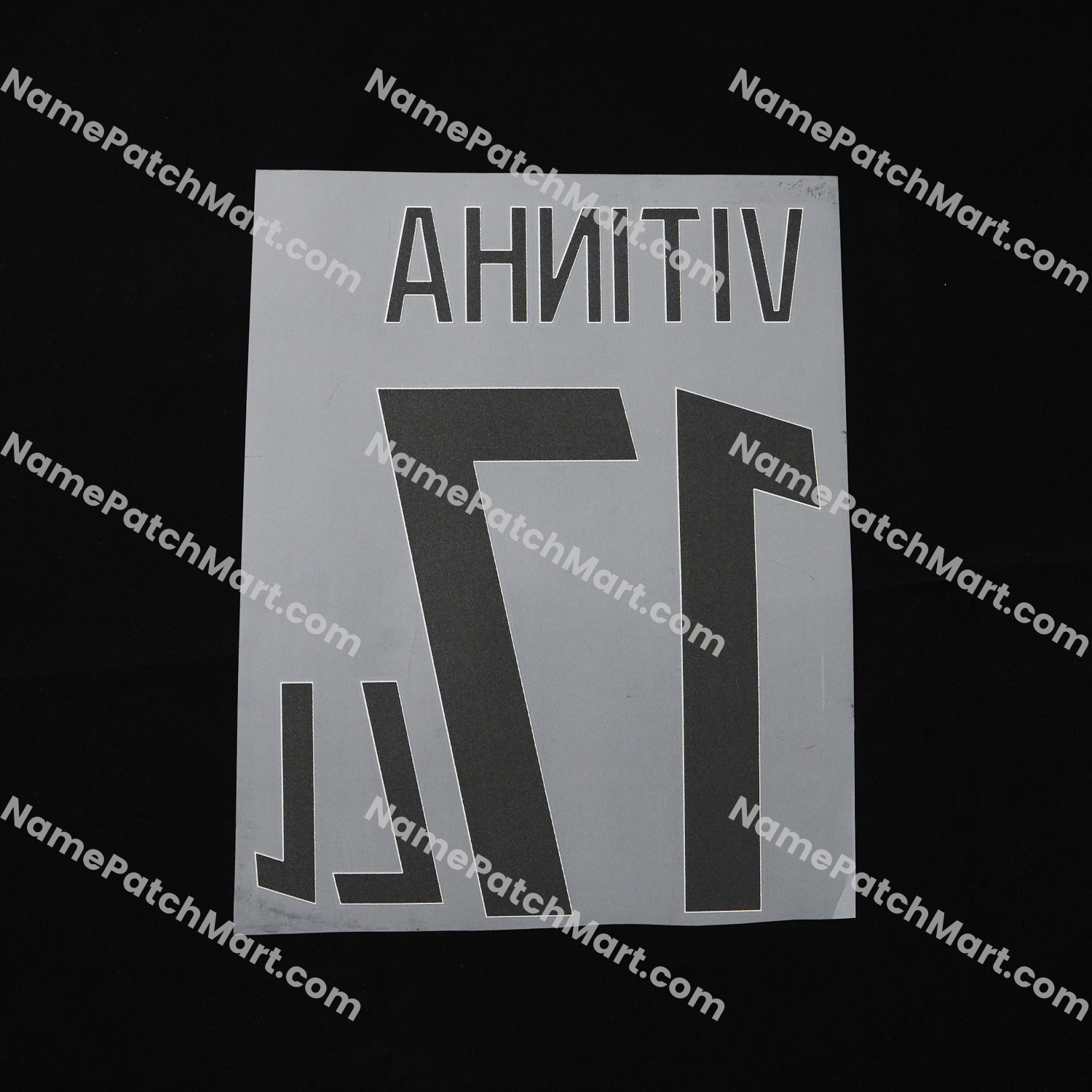 Vitinha #17 (Ligue 1) - Paris Saint-Germain PSG 25-26 Home  | Name Number Set - NamePatchMart.COM