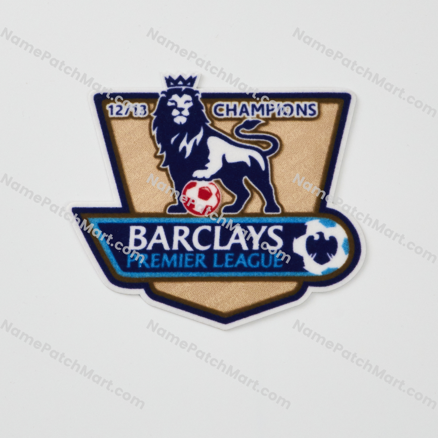 Retro 2013-14 Premier League Champions Patch (2012-13 Winner)  | Name Number Set - NamePatchMart.COM