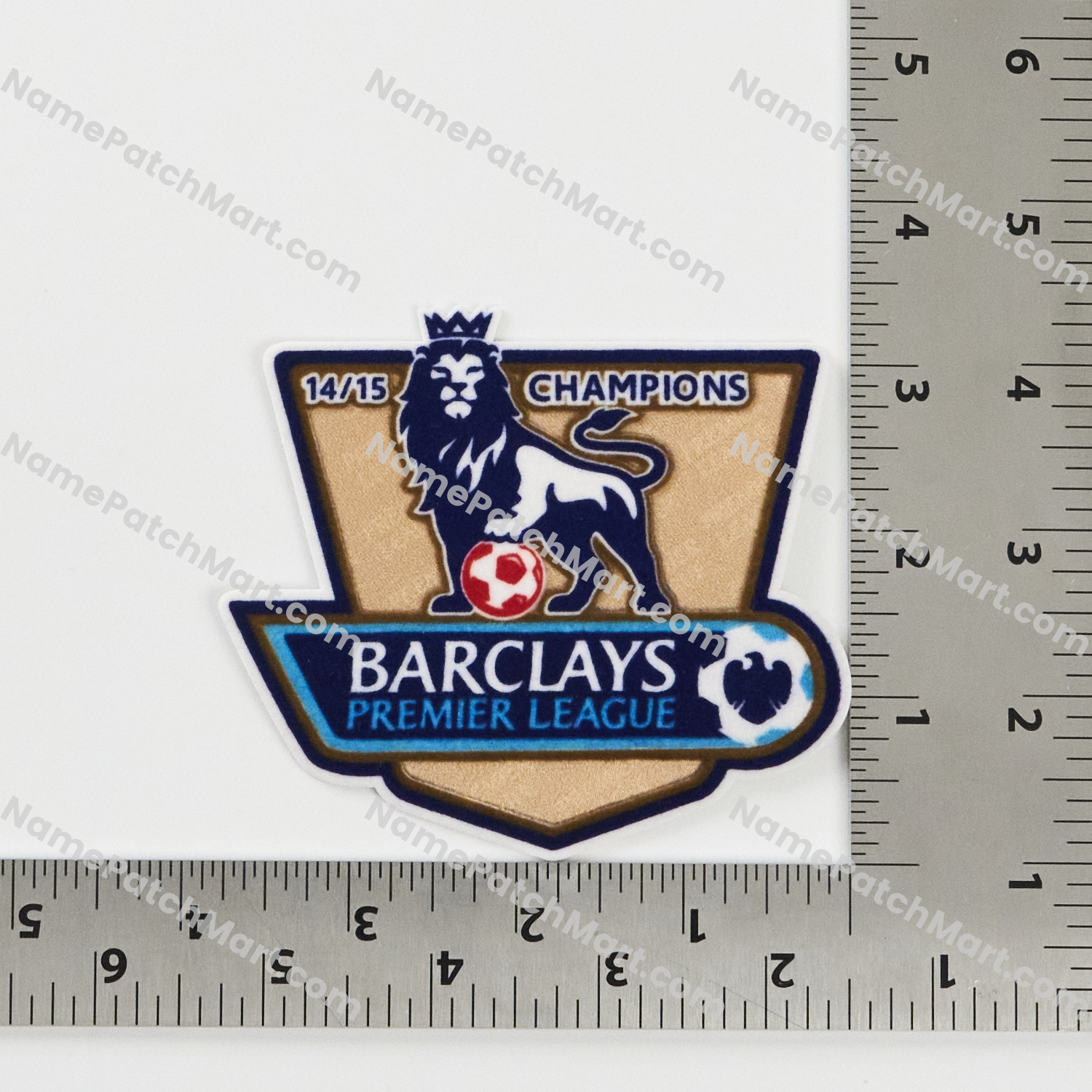 Retro 2015-16 Premier League Champions Patch (2014-15 Winner)  | Name Number Set - NamePatchMart.COM