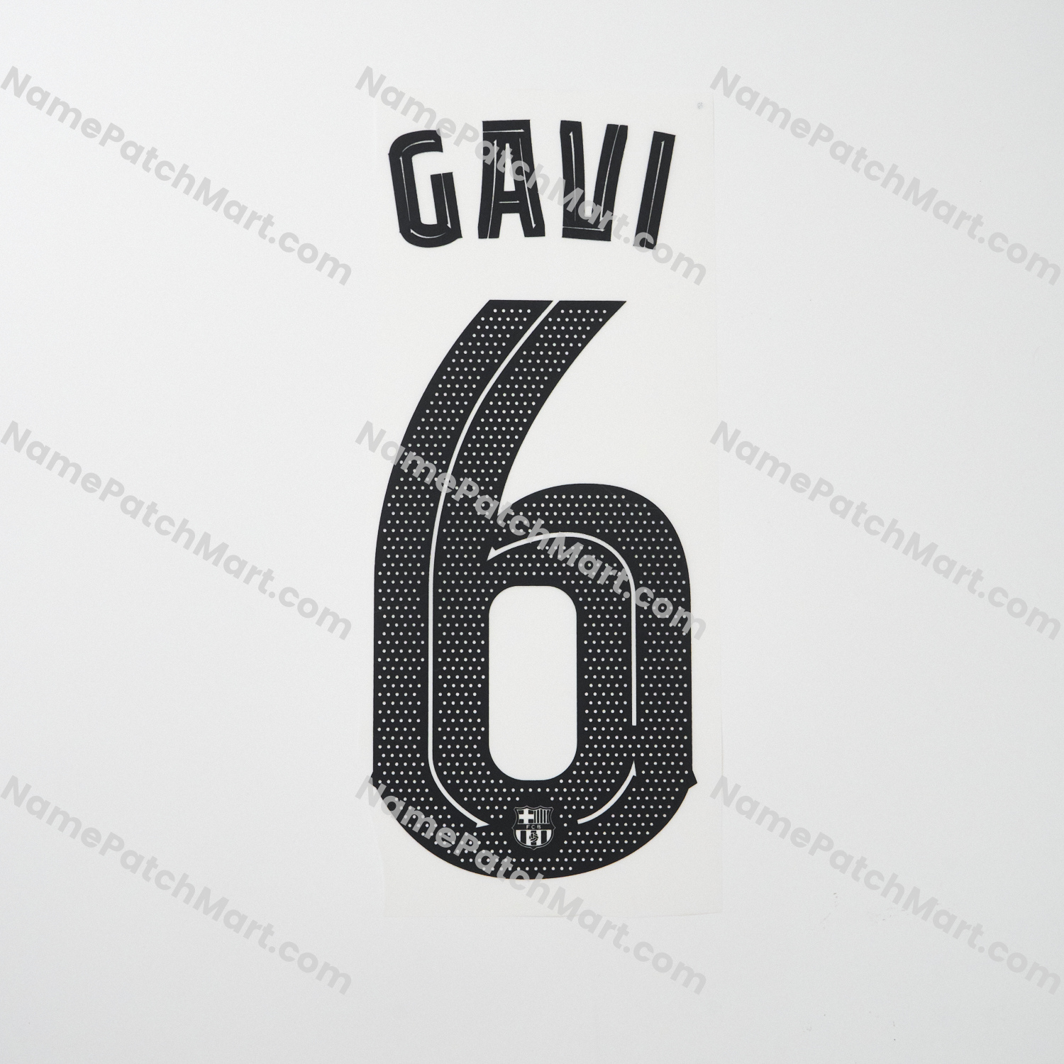 Gavi #6 (Champions League) - Barcelona 25-26 Away  | Name Number Set - NamePatchMart.COM