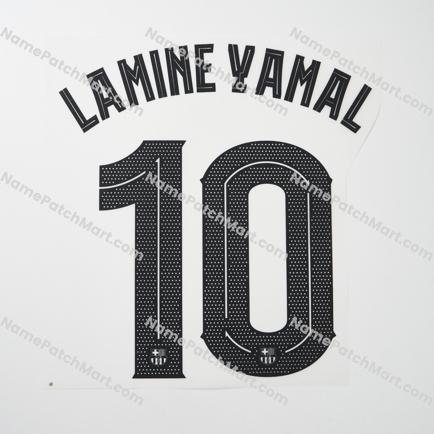 Lamine Yamal #10 (Champions League) - Barcelona 25-26 Away  | Name Number Set - NamePatchMart.COM