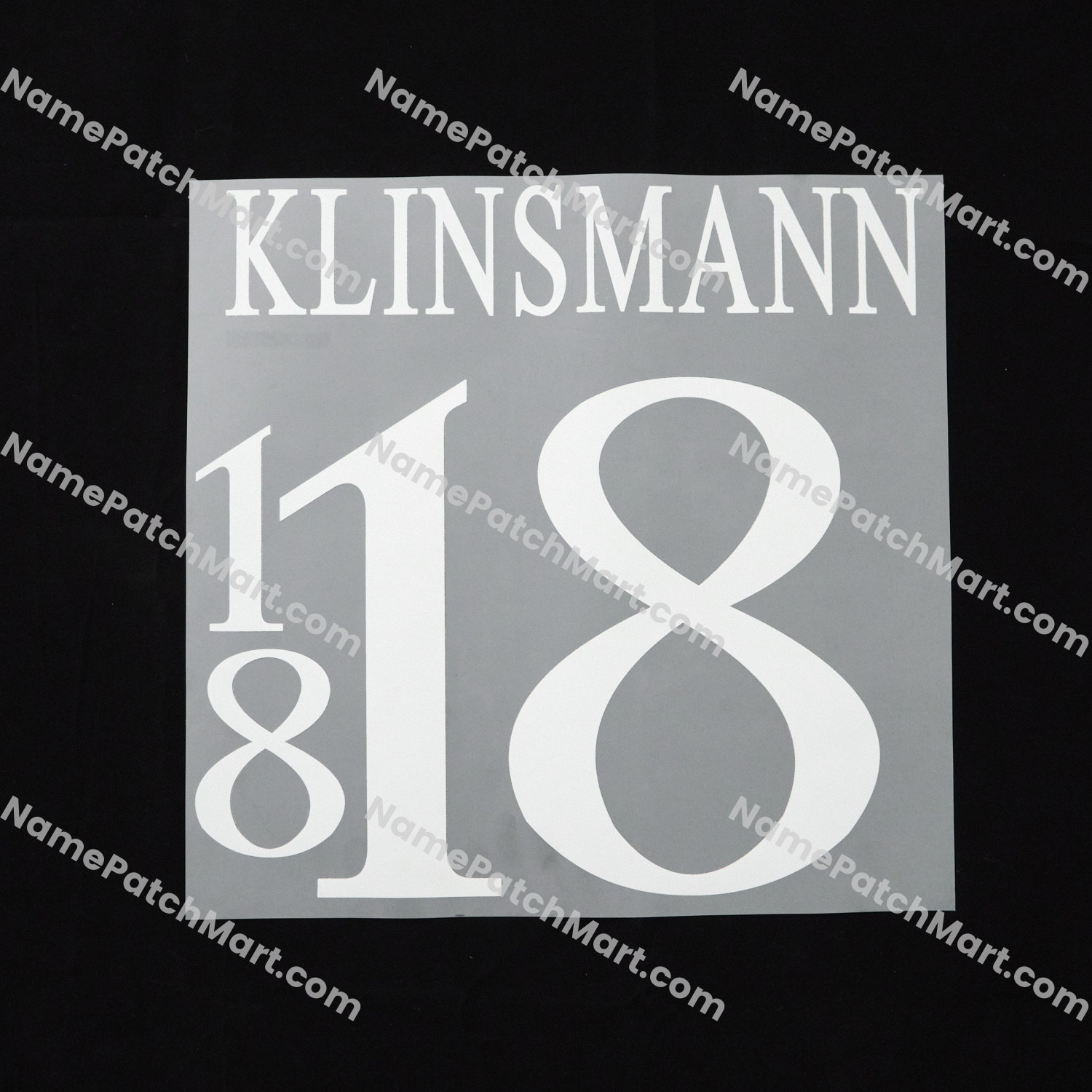 Klinsmann #18 - Germany 1996 Away  | Name Number Set - NamePatchMart.COM