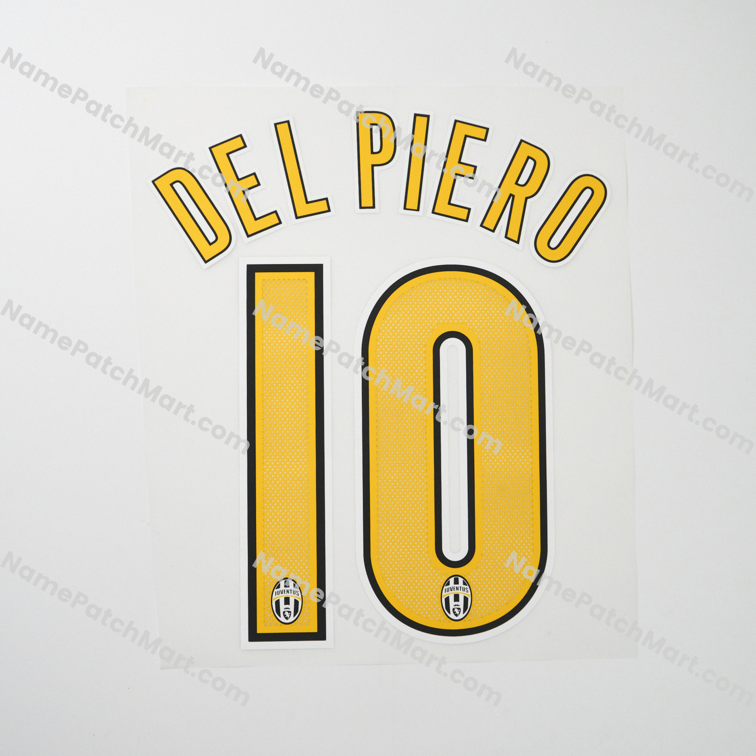 Del Piero #10 - Juventus 2004-06 Home  | Name Number Set - NamePatchMart.COM