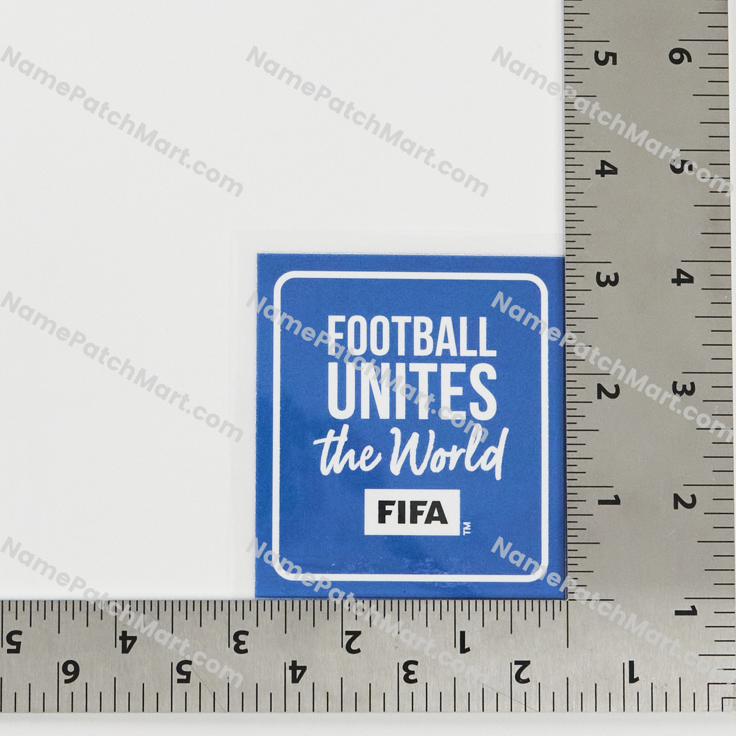 2024-2026 World Cup Football Unites Blue Patch  | Name Number Set - NamePatchMart.COM