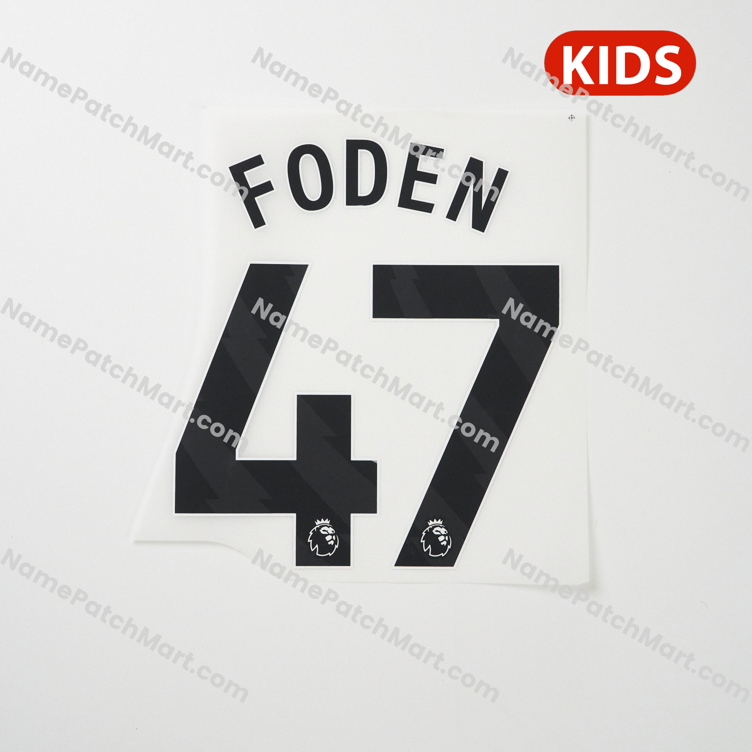 KIDS Foden #47 (Premier League) - Manchester City 25-26 Third  | Name Number Set - NamePatchMart.COM