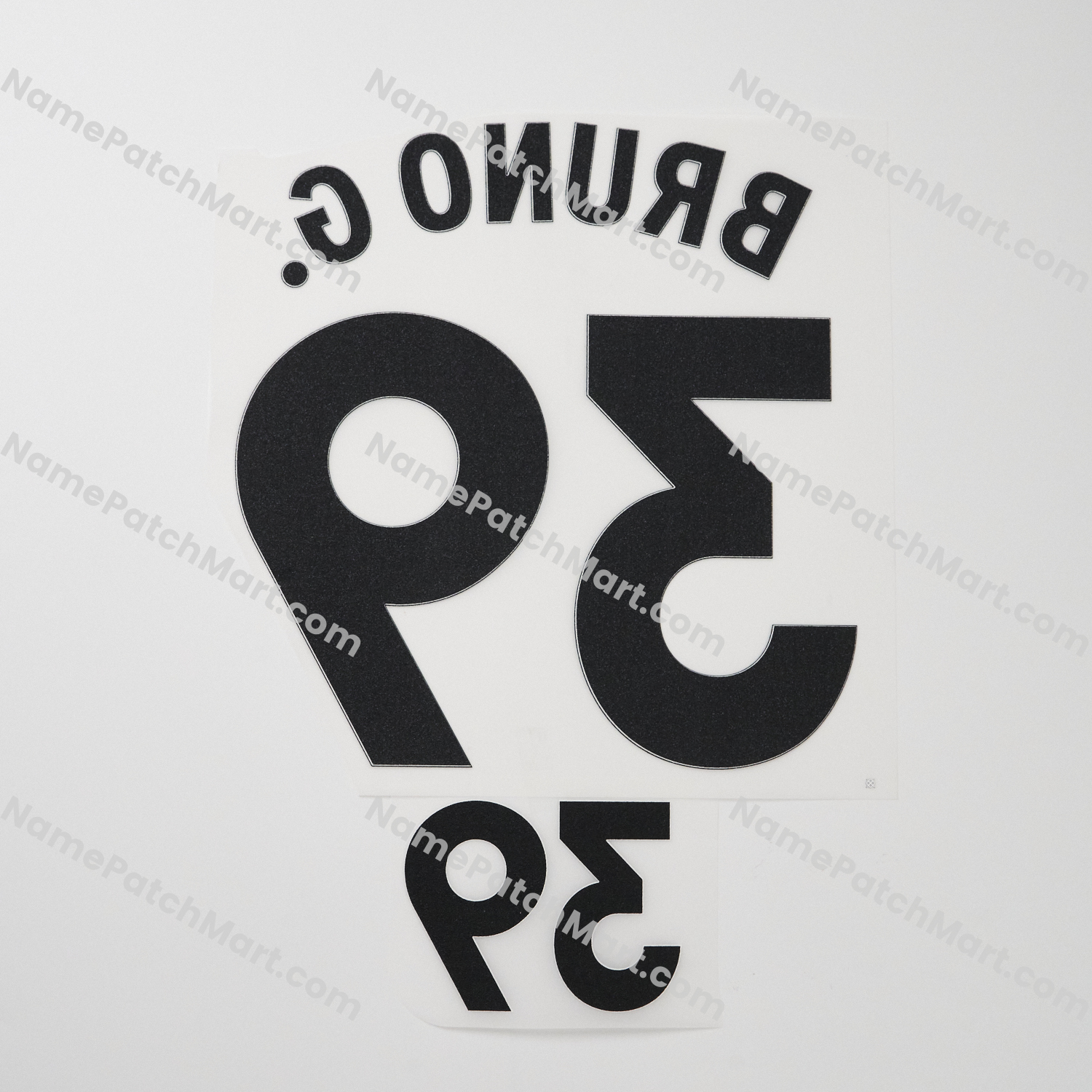 KIDS Bruno G. #39 (Premier League) - Newcastle United 25-26 Away  | Name Number Set - NamePatchMart.COM