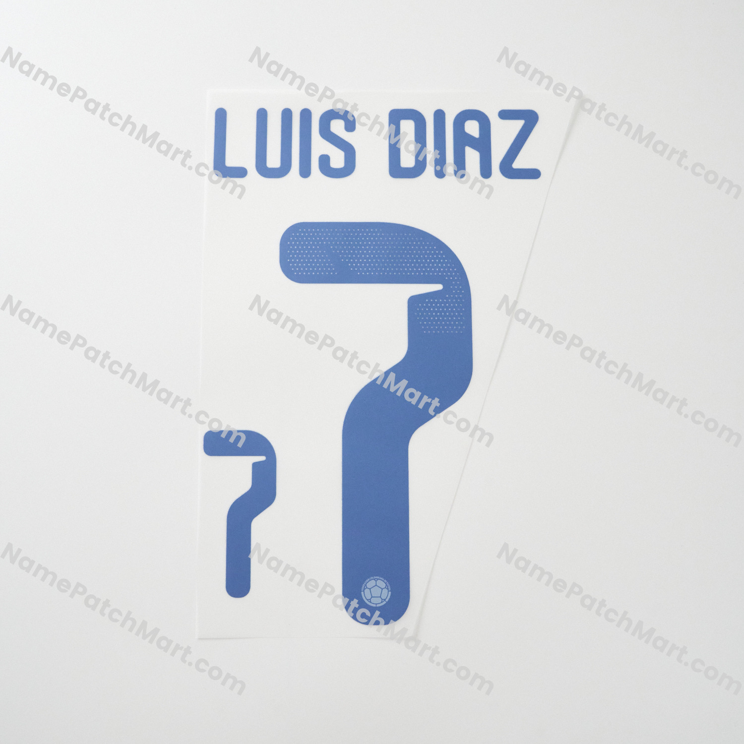 Luis Díaz #7 (World Cup 26) - Colombia 2026 Home  | Name Number Set - NamePatchMart.COM