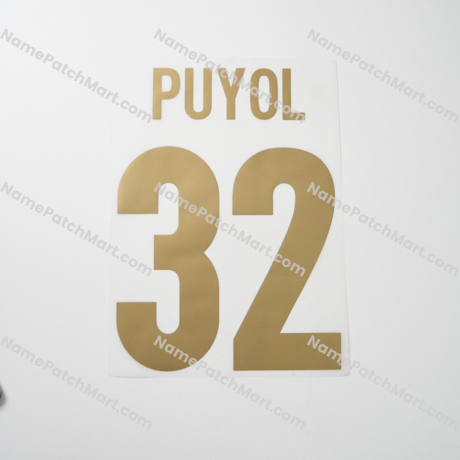 Puyol #32 - Barcelona 1999-00 Centenary Home  | Name Number Set - NamePatchMart.COM