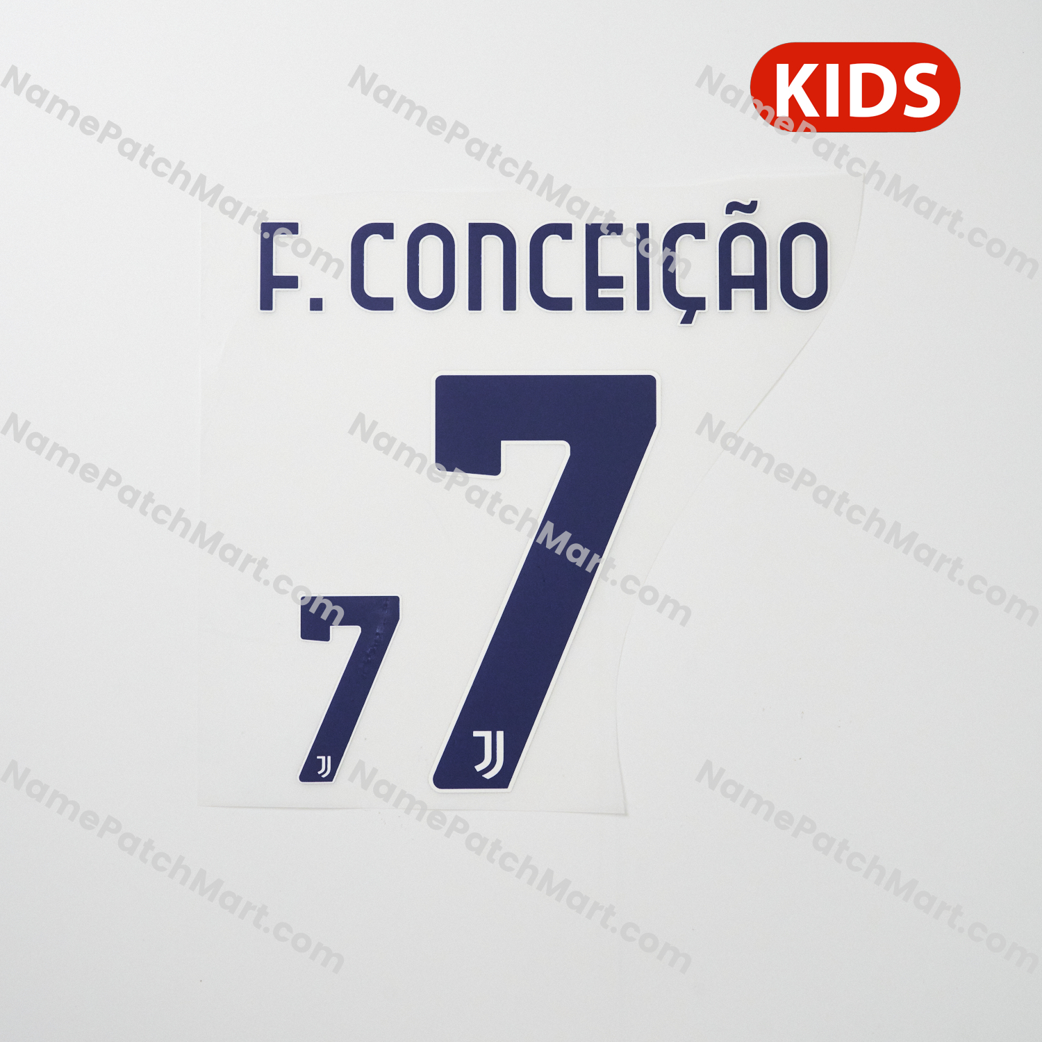 KIDS F. Conceição #7 - Juventus 25-26 Away  | Name Number Set - NamePatchMart.COM