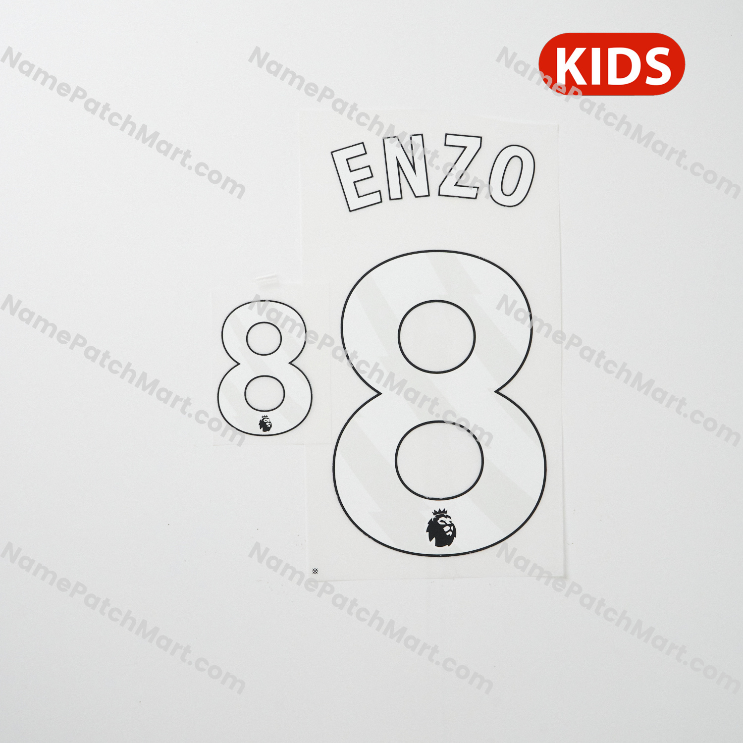 KIDS Enzo #8 (Premier League) - Chelsea 25-26 Home and Third  | Name Number Set - NamePatchMart.COM