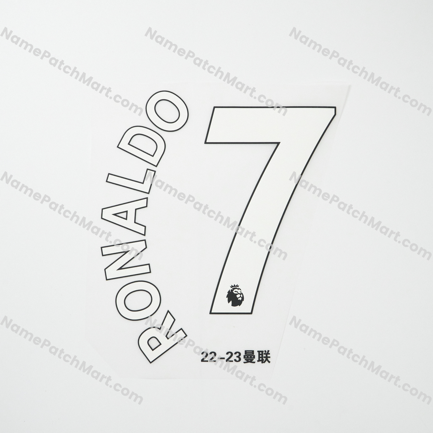 Ronaldo #7 (Premier League) - Manchester United 2022-23 Home  | Name Number Set - NamePatchMart.COM