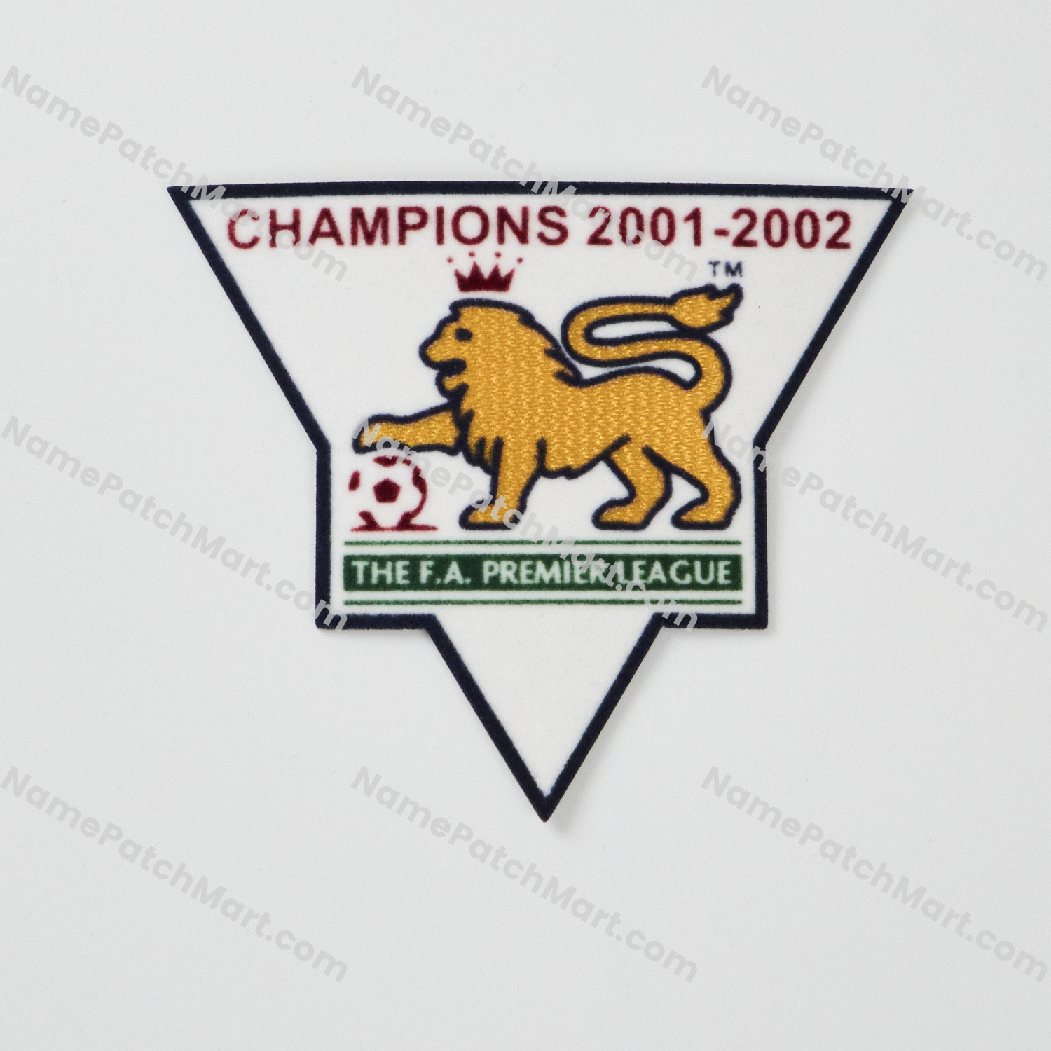 Retro 2002-03 Premier League Champions Patch (2001-02 Winner)  | Name Number Set - NamePatchMart.COM