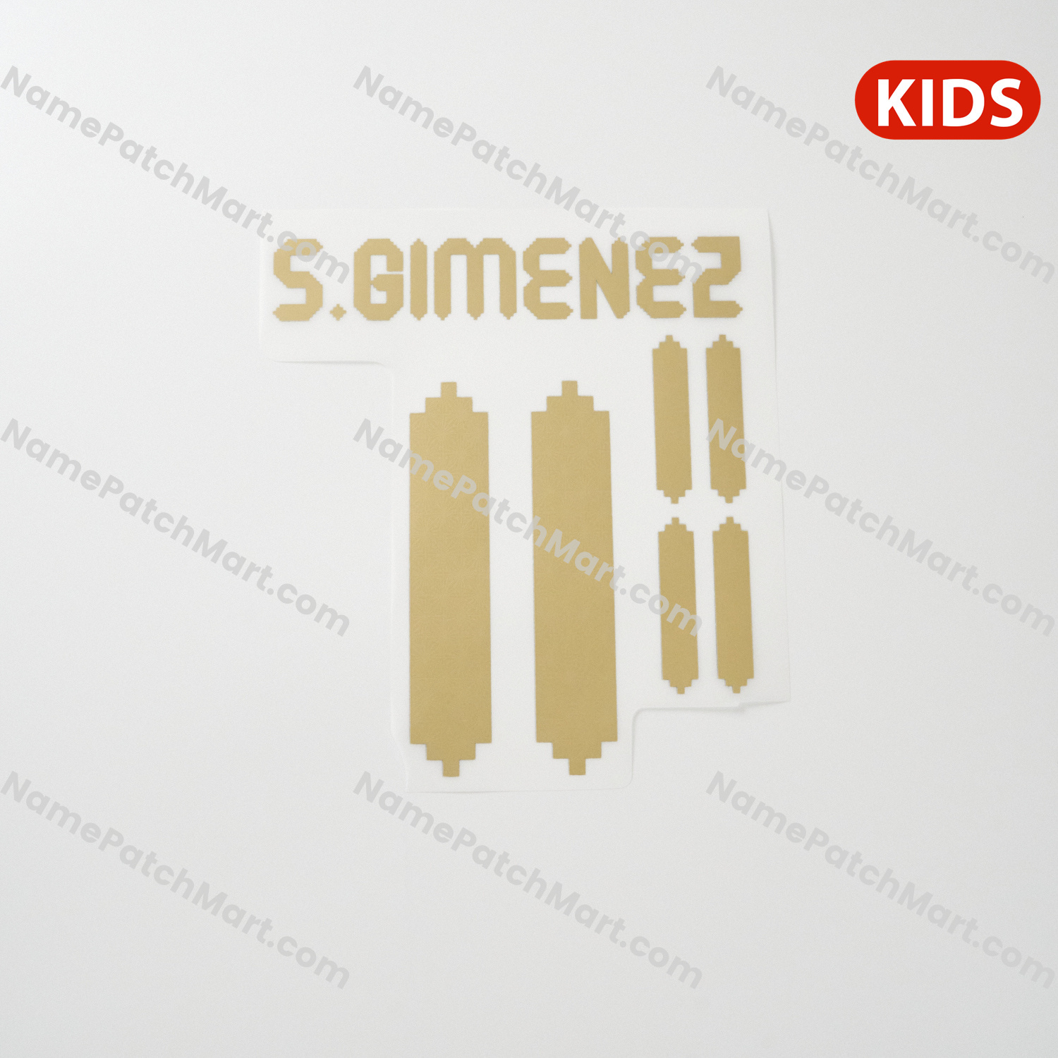 S. Gimenez #11 - Mexico 2025 Gold Cup KIDS  | Name Number Set - NamePatchMart.COM