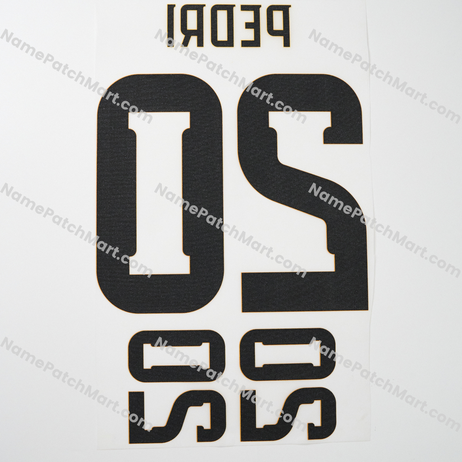 Pedri #20 (World Cup 26) - Spain 2026 Home  | Name Number Set - NamePatchMart.COM