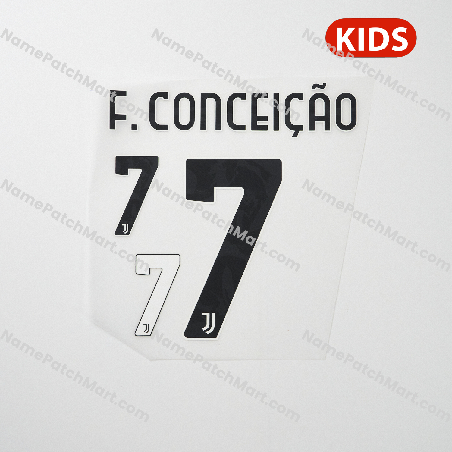 KIDS F. Conceição #7 - Juventus 25-26 Home  | Name Number Set - NamePatchMart.COM