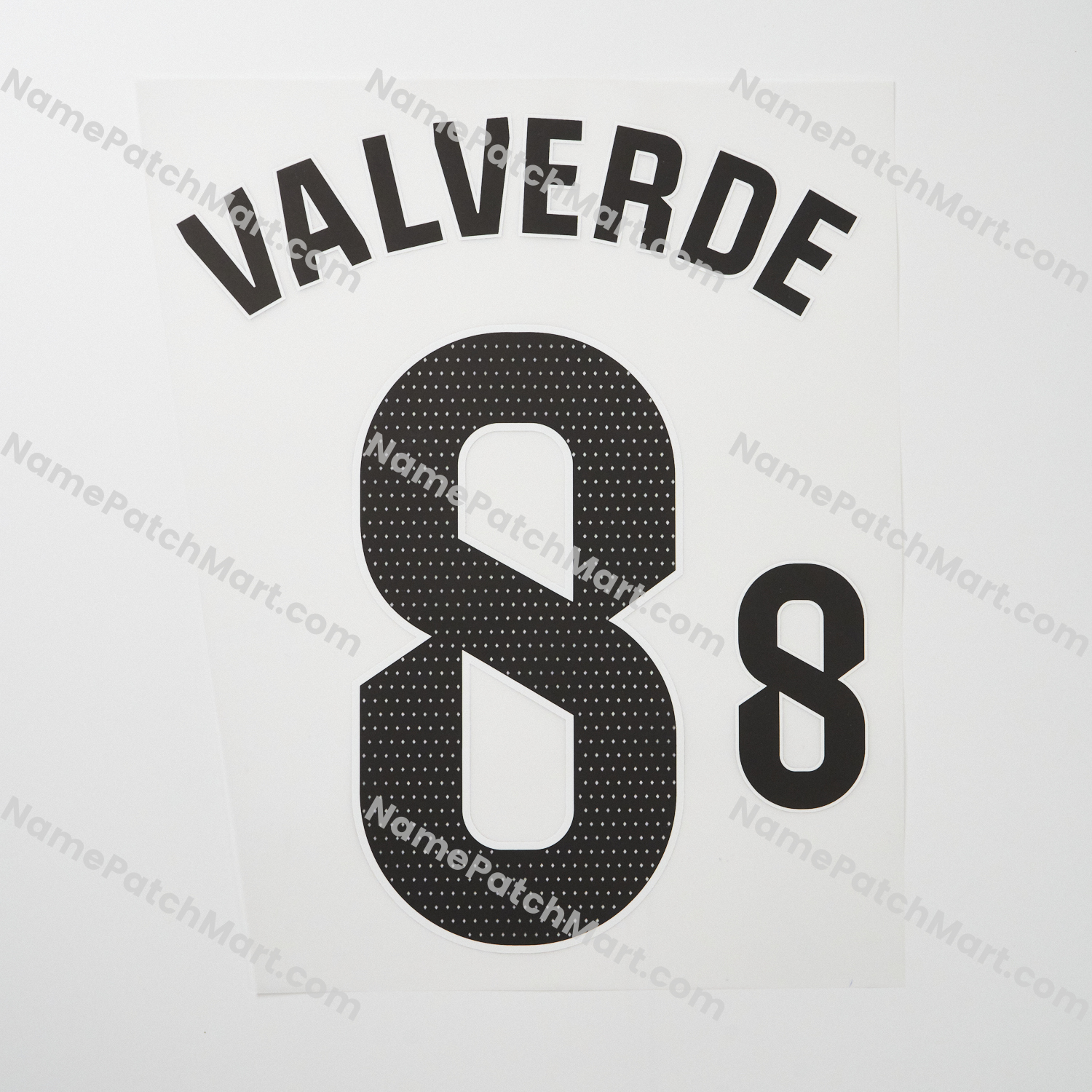 Valverde #8 (La Liga) - Real Madrid 25-26 Home (include Shorts Number)  | Name Number Set - NamePatchMart.COM