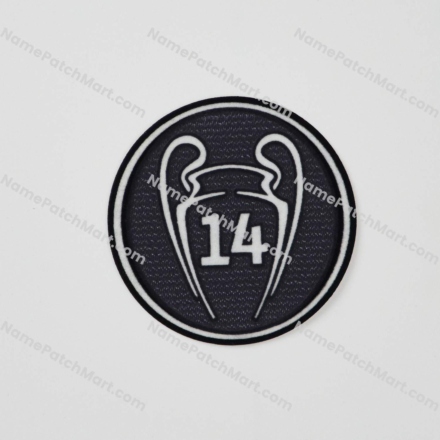 2022-23 Real Madrid UEFA Champions League '14 Times Winner ' Patch  | Name Number Set - NamePatchMart.COM