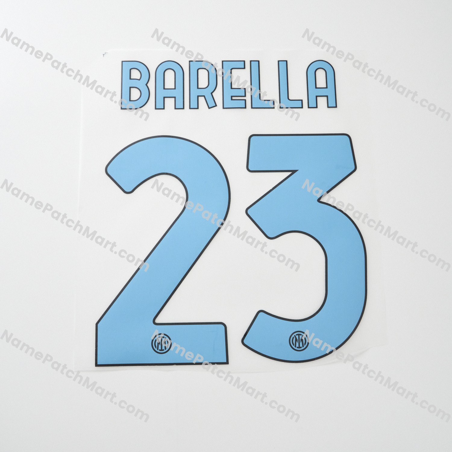 Barella #23 (Series A) - Inter Milan 25-26 Home  | Name Number Set - NamePatchMart.COM
