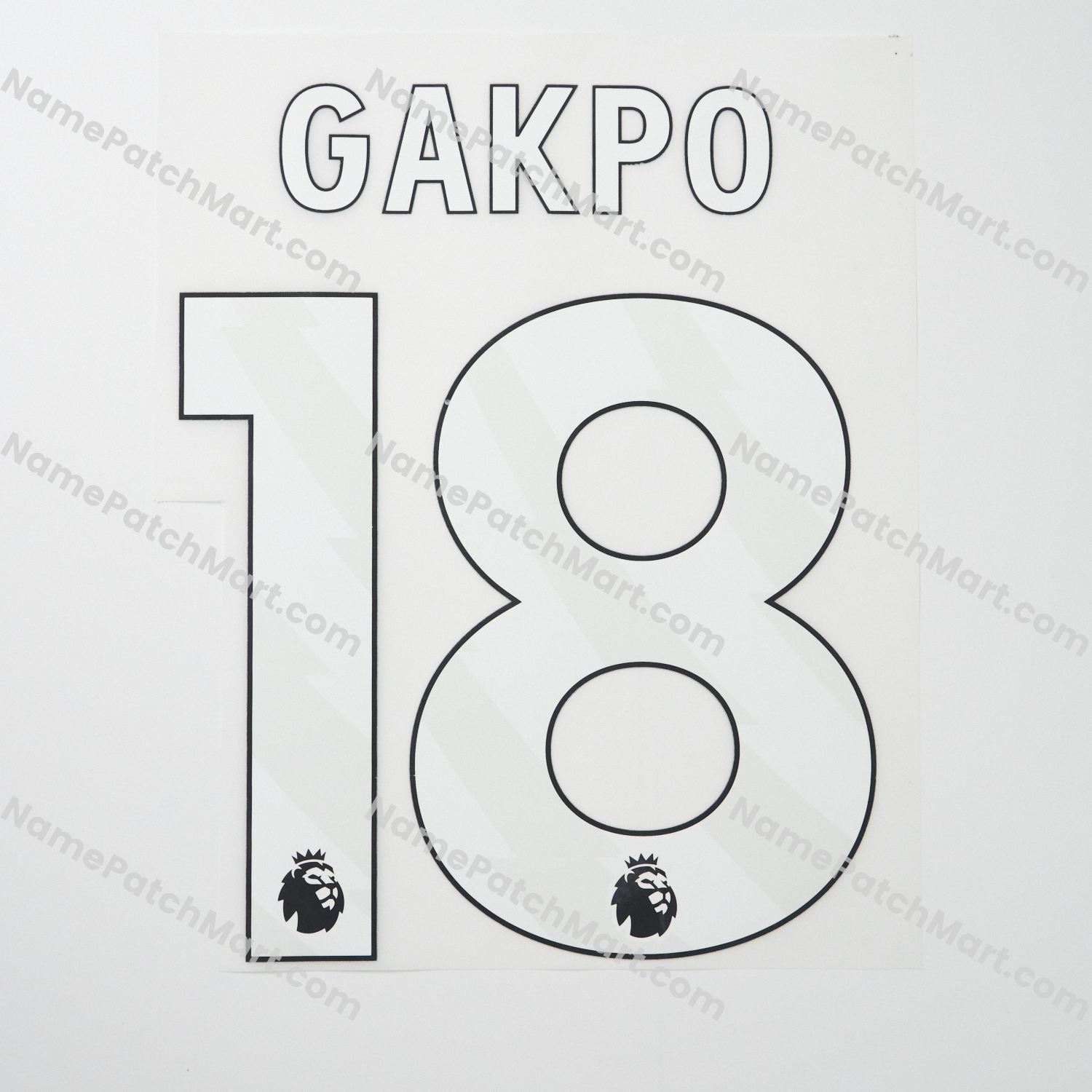 Gakpo #18 (Premier League) - Liverpool 25-26 Home  | Name Number Set - NamePatchMart.COM