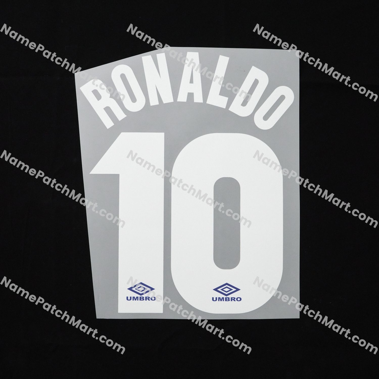 Ronaldo #10 - Inter Milan 1997-98 Home  | Name Number Set - NamePatchMart.COM